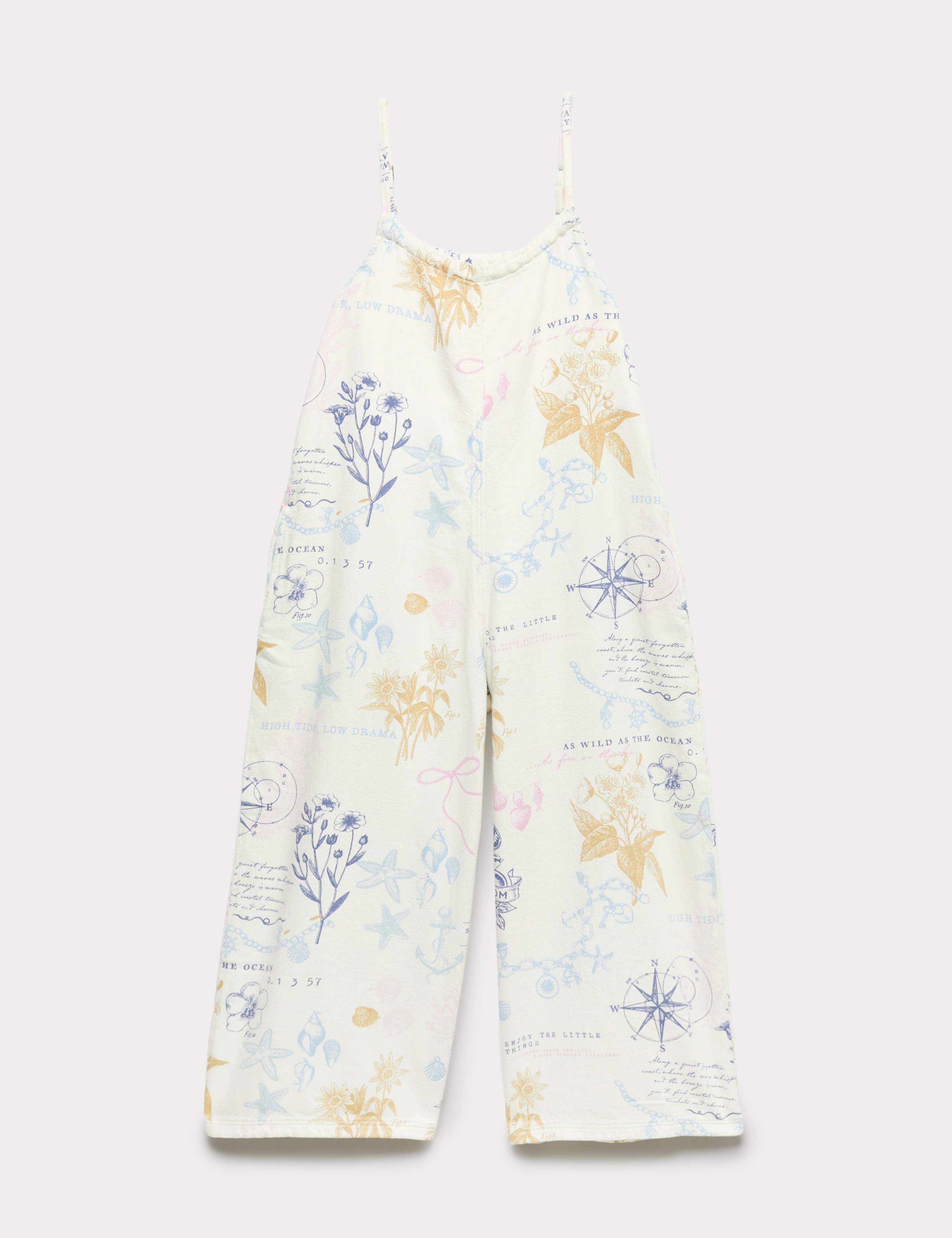 Denim Twill Wide Leg Jumpsuit (6-16 Yrs) 1 of 1