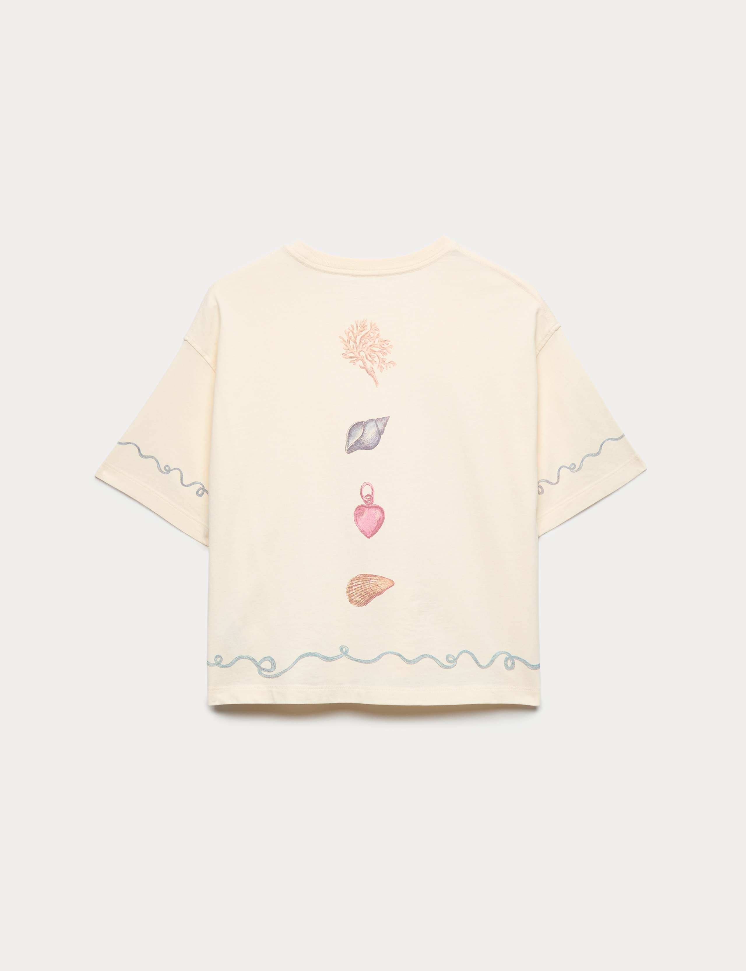 Pure Cotton Shell Graphic T-Shirt (6-16 Yrs) 2 of 2