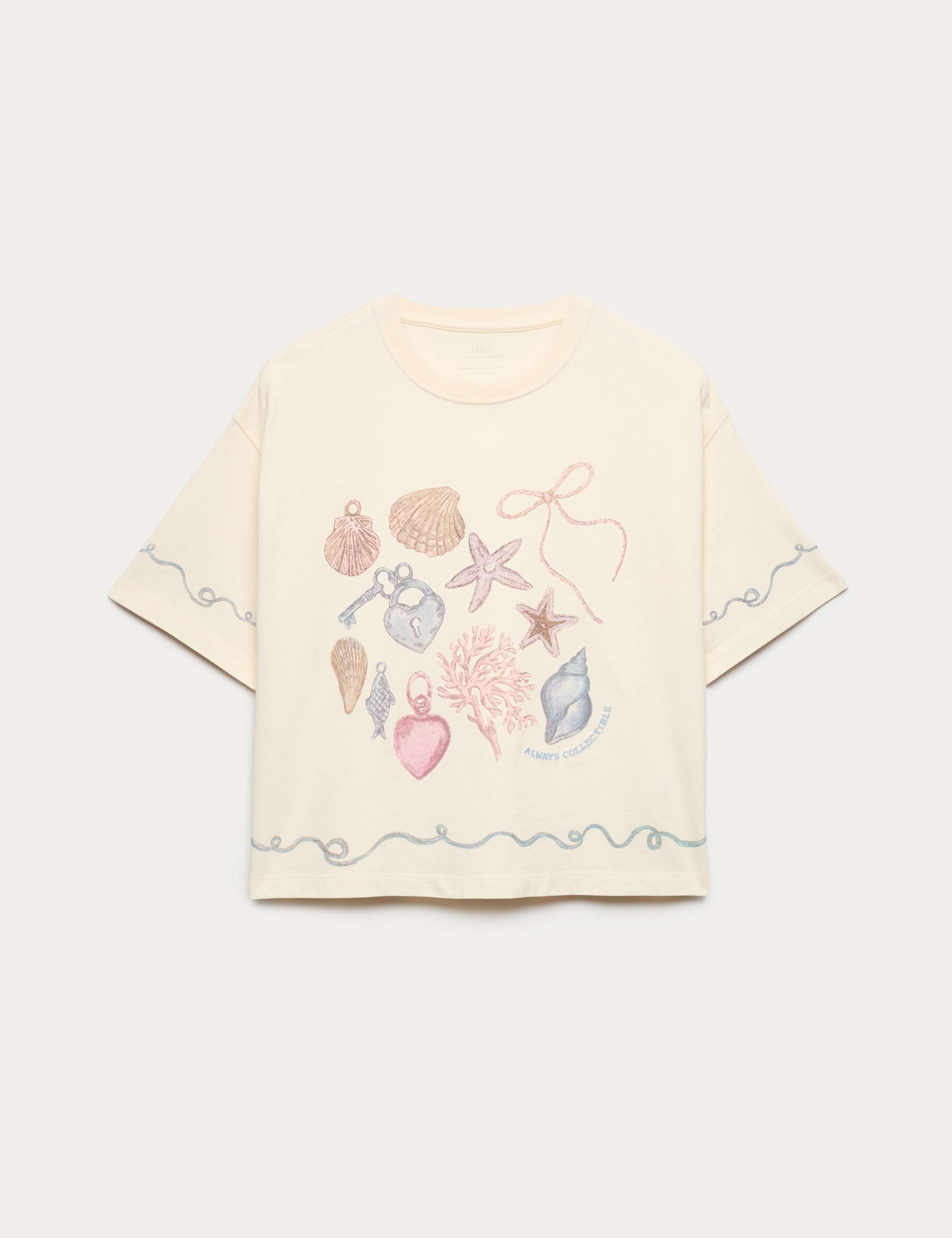 Pure Cotton Shell Graphic T-Shirt (6-16 Yrs) 1 of 2