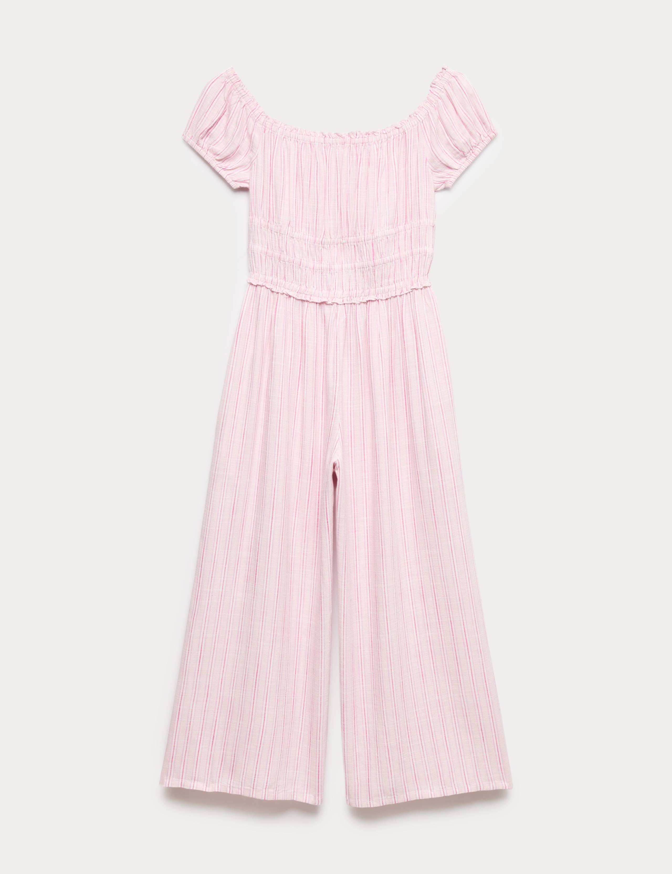 Linen Blend Wide Leg Jumpsuit (6-16 Yrs) 2 of 6