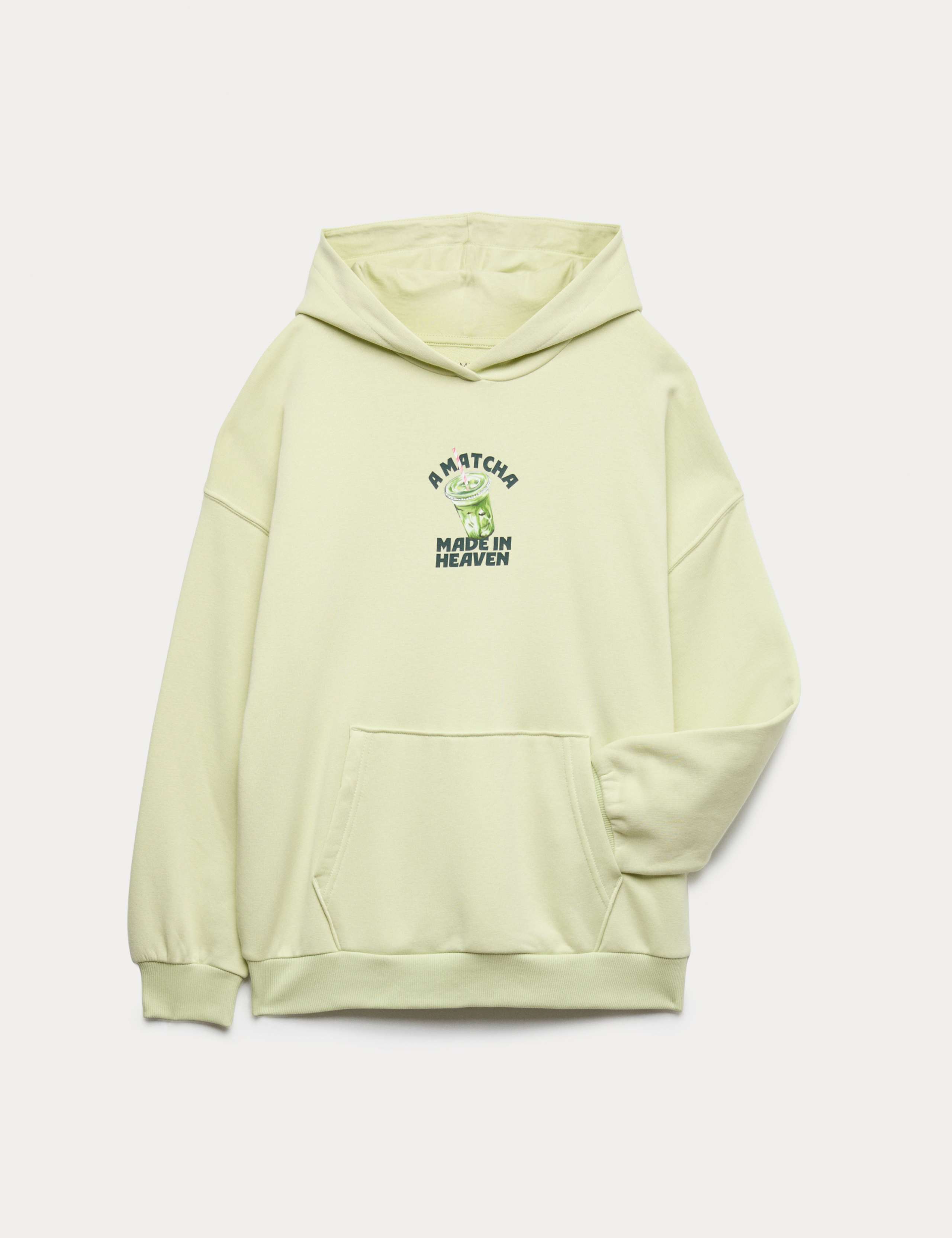 Cotton Rich Matcha Graphic Hoodie (6-16 Yrs) 1 of 2
