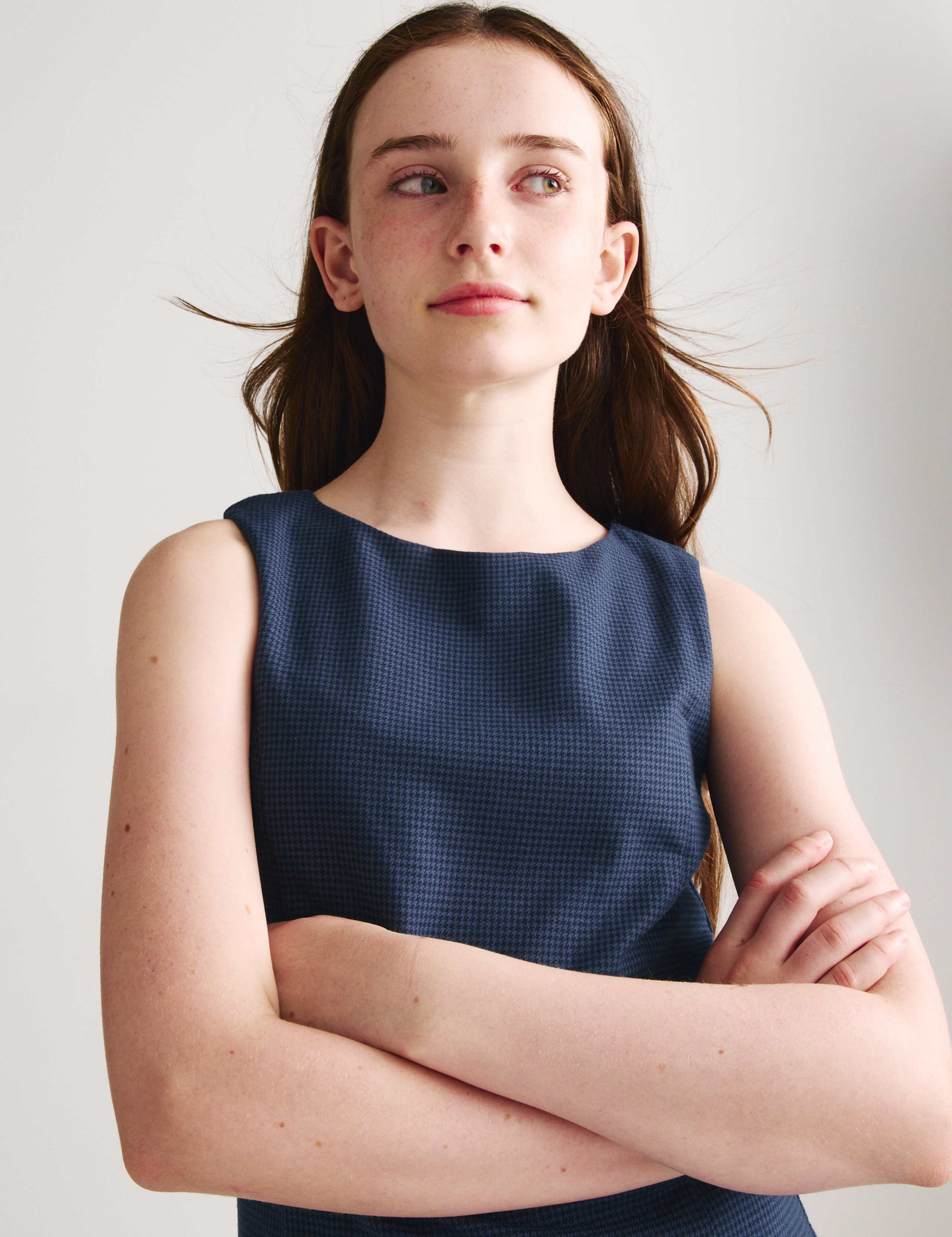 Cotton Blend Drop Waist Gingham Dress (6-16 Yrs) 4 of 6