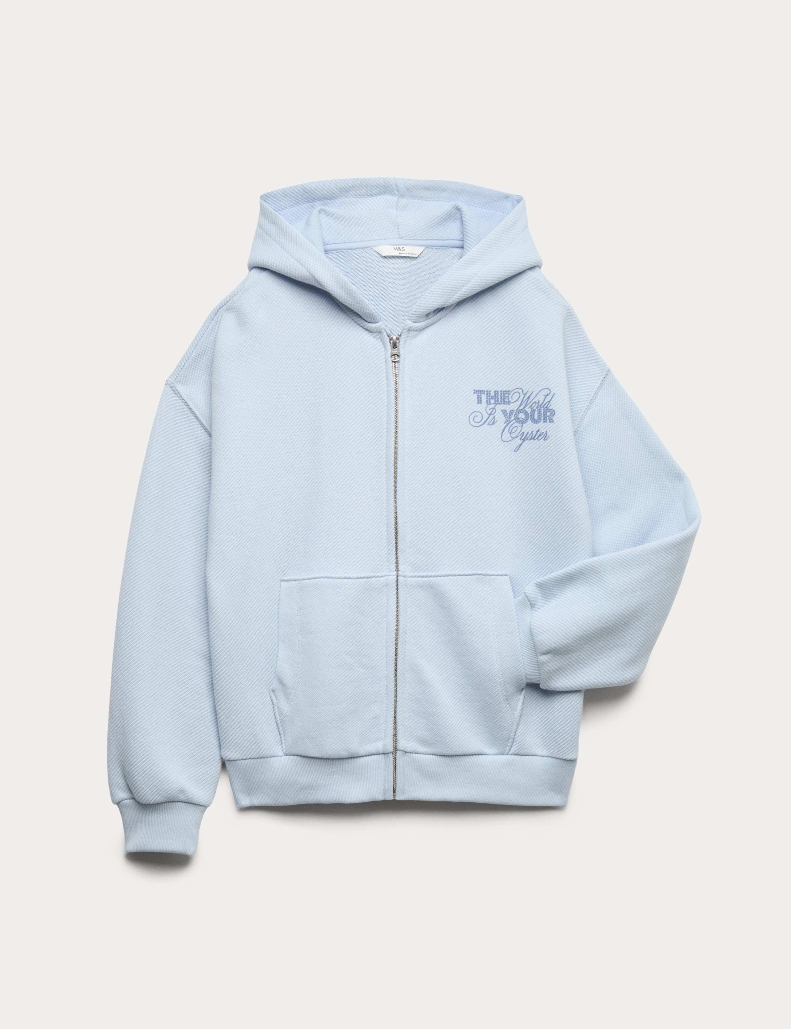 Cotton Rich Graphic Hoodie (6-16 Yrs) 1 of 3