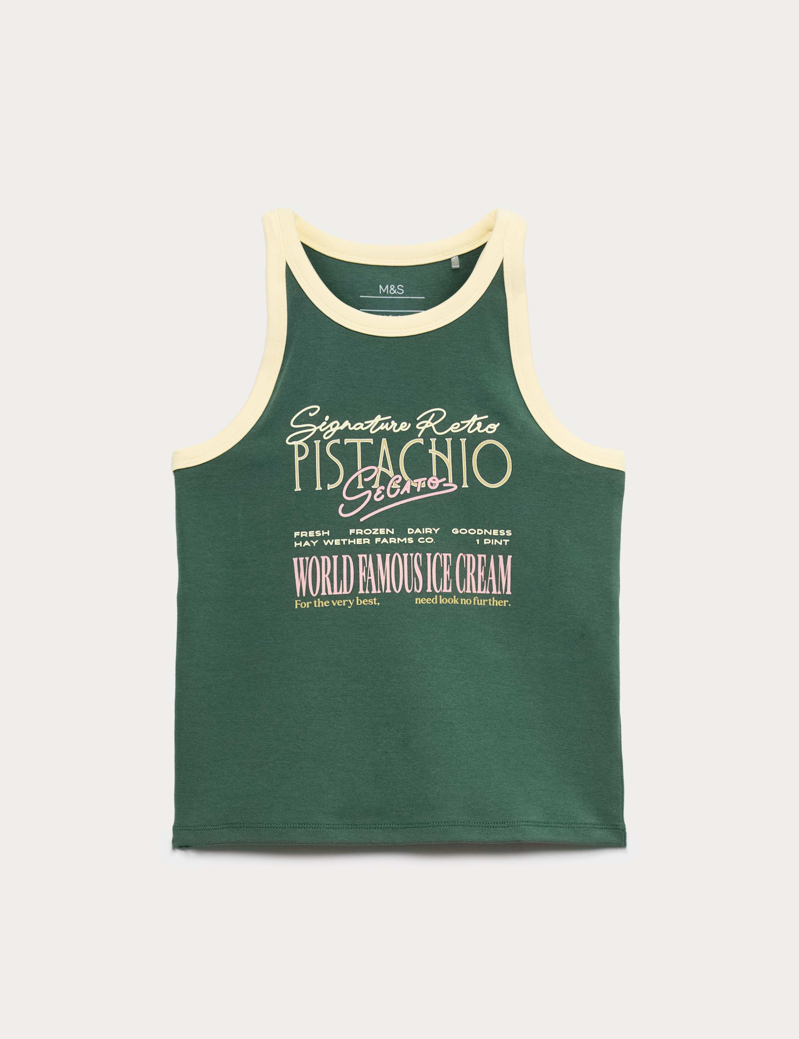 Cotton Rich Graphic Vest 1 of 2