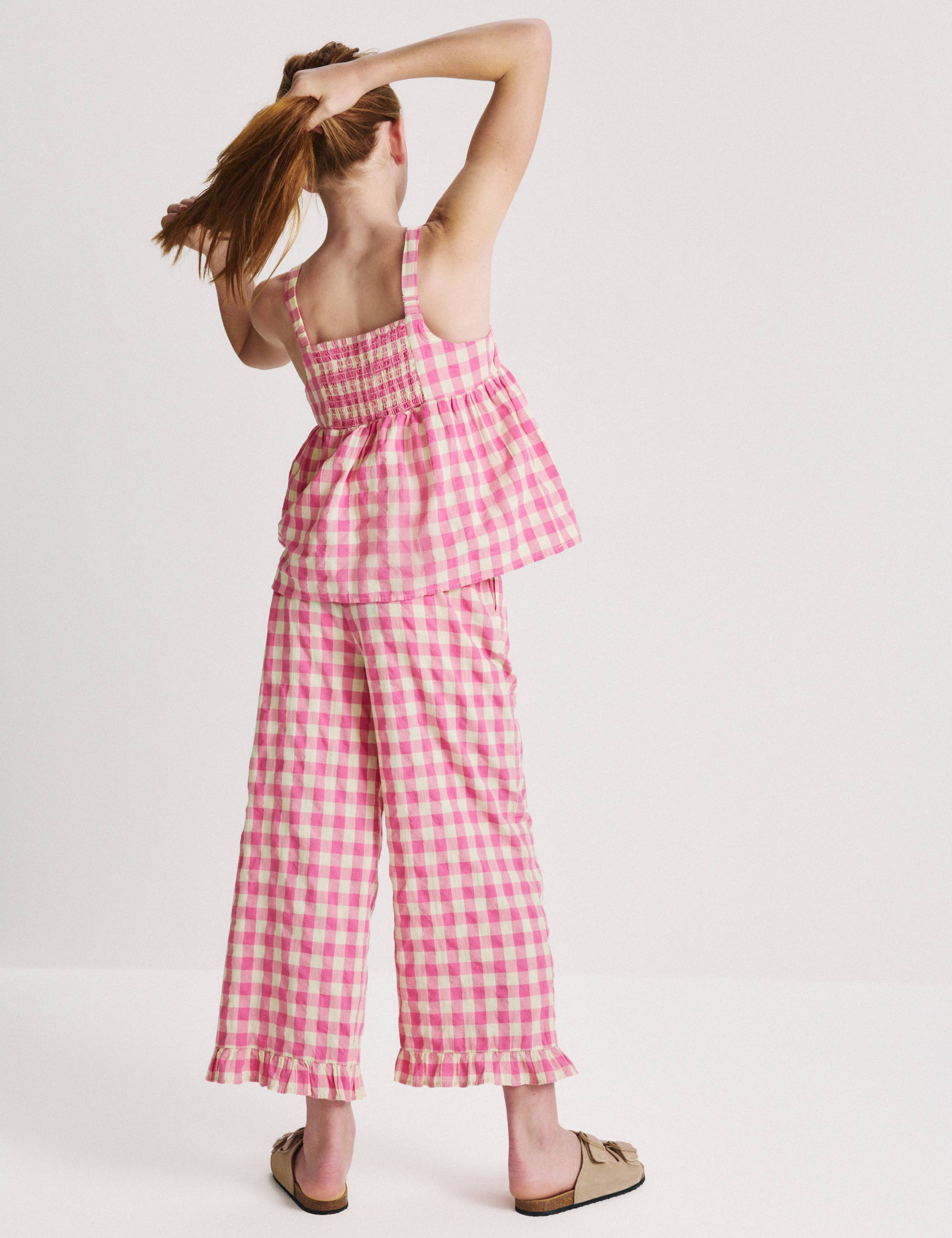 Cotton Rich Gingham Vest & Trouser Outfit (6-16 Yrs) 5 of 8
