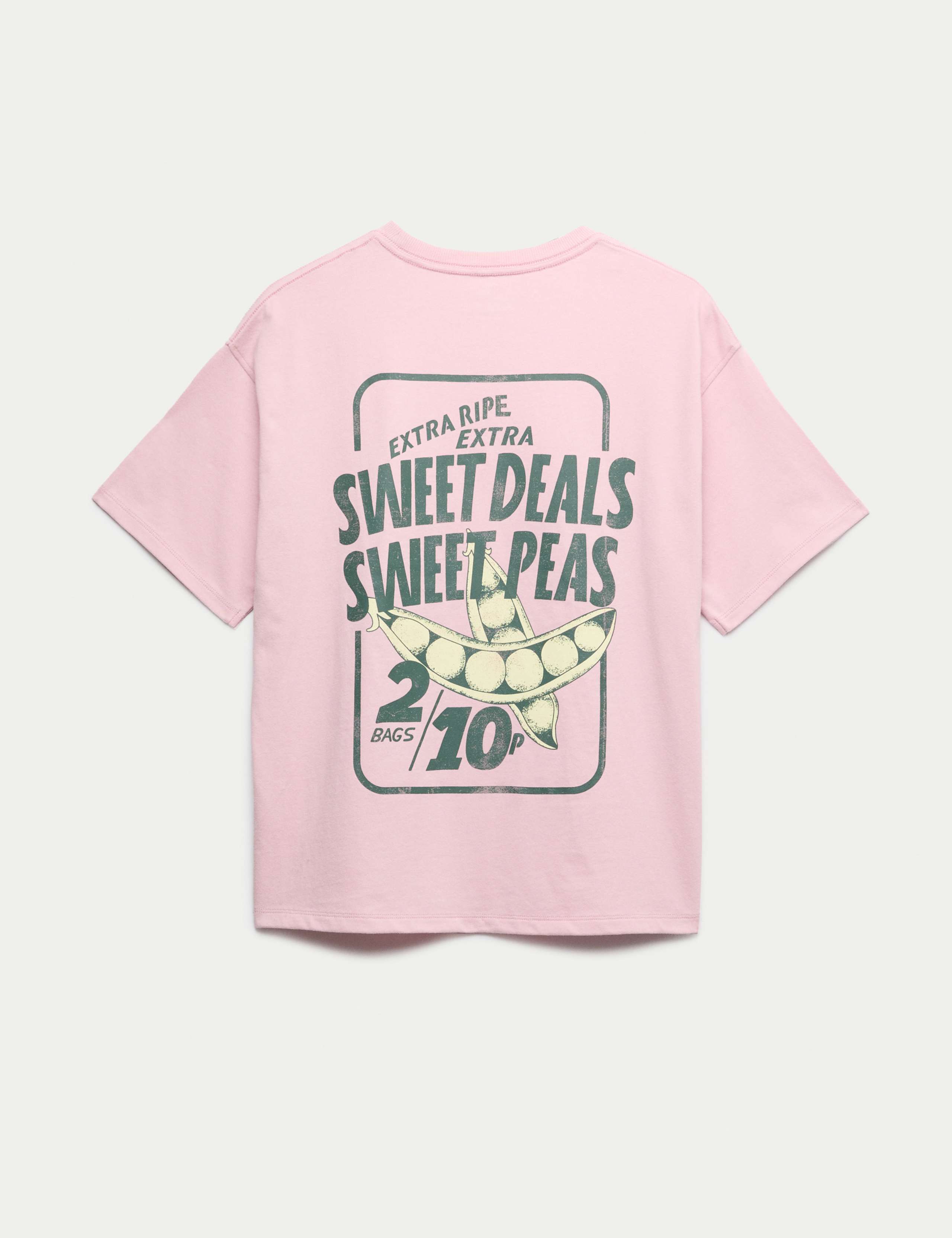 Cotton Rich Sweet Pea Graphic T-Shirt (6-16 Yrs) 2 of 2