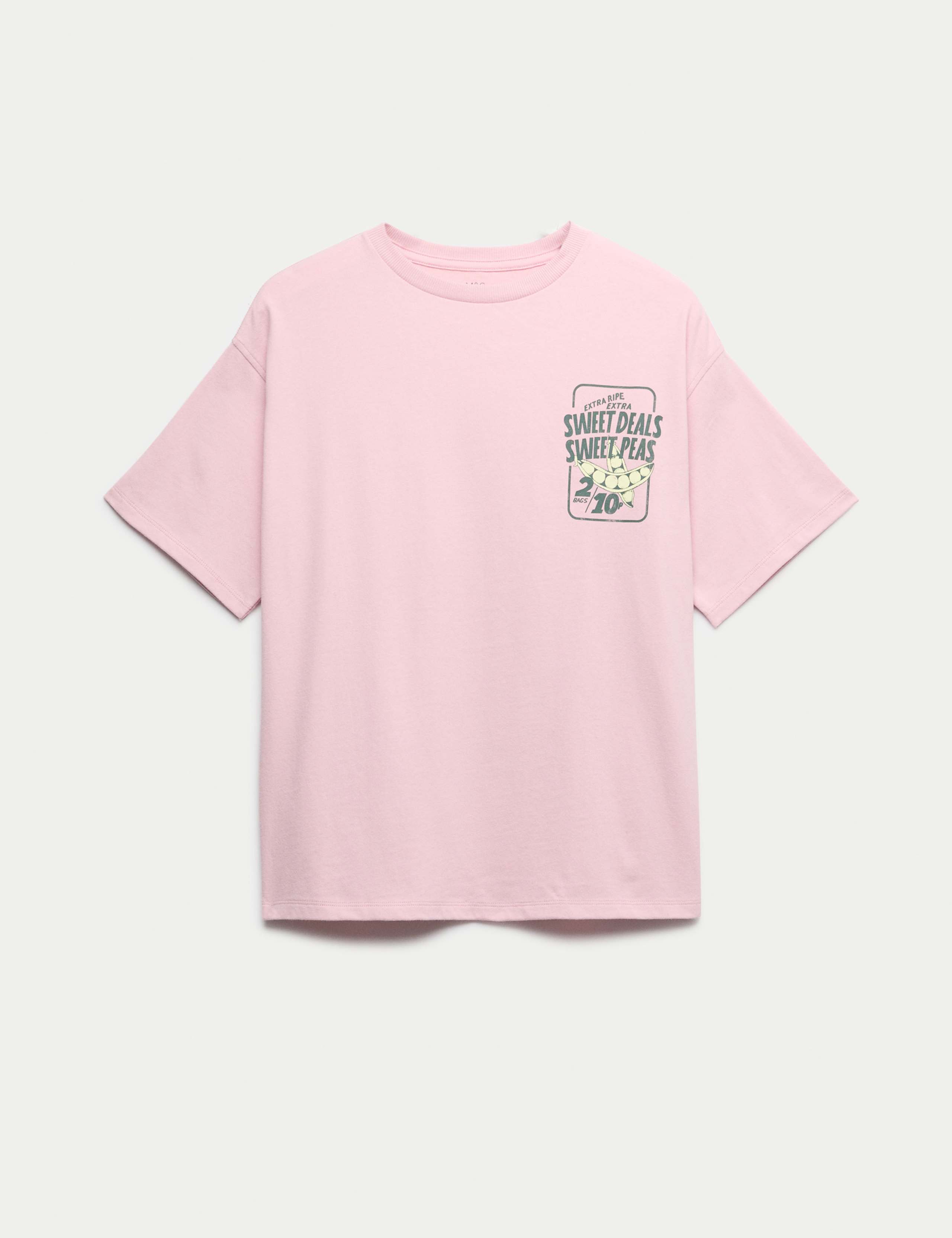 Cotton Rich Sweet Pea Graphic T-Shirt (6-16 Yrs) 1 of 2