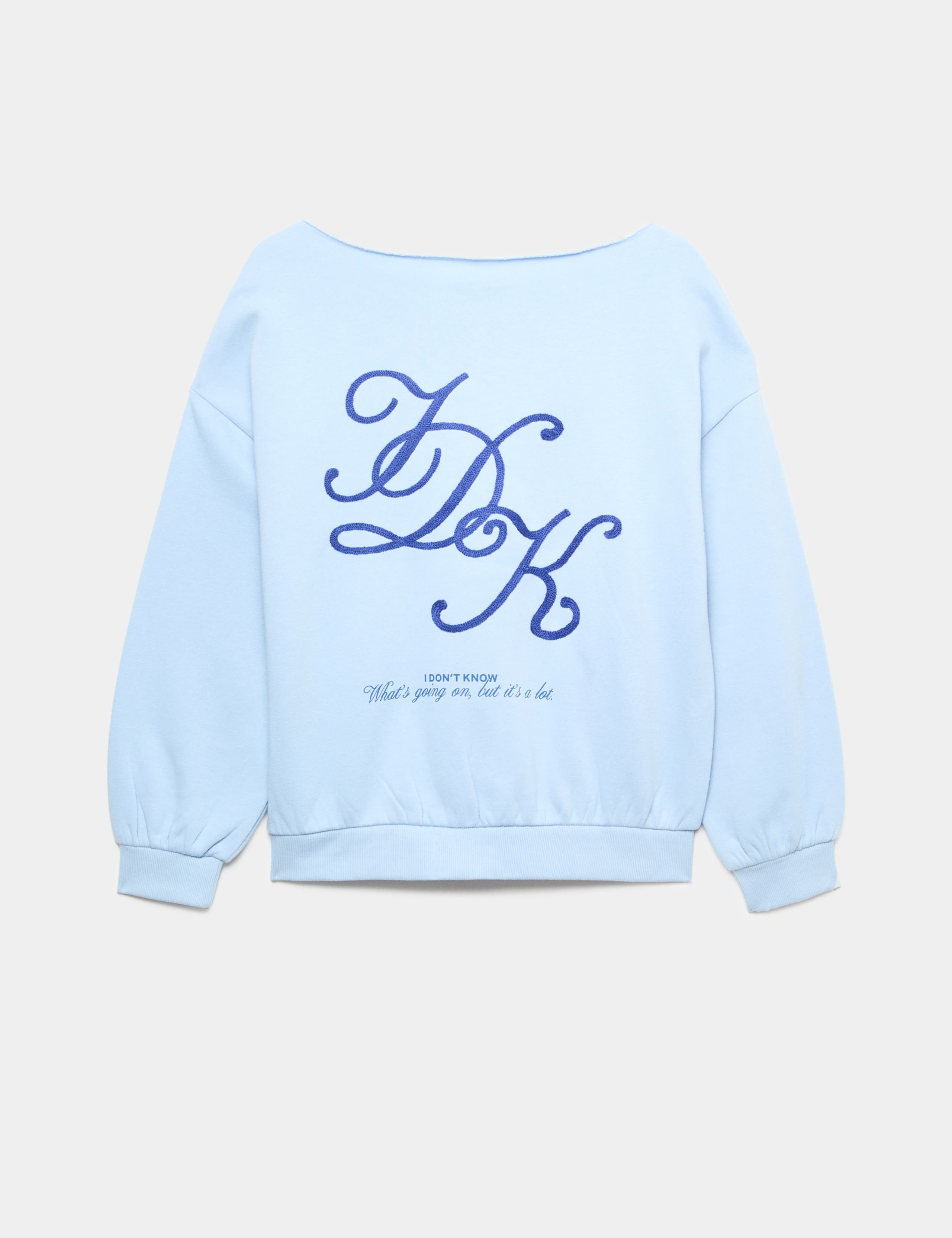 Cotton Rich Slouchy IDK Slogan Sweatshirt (6-16 Yrs) 2 of 2