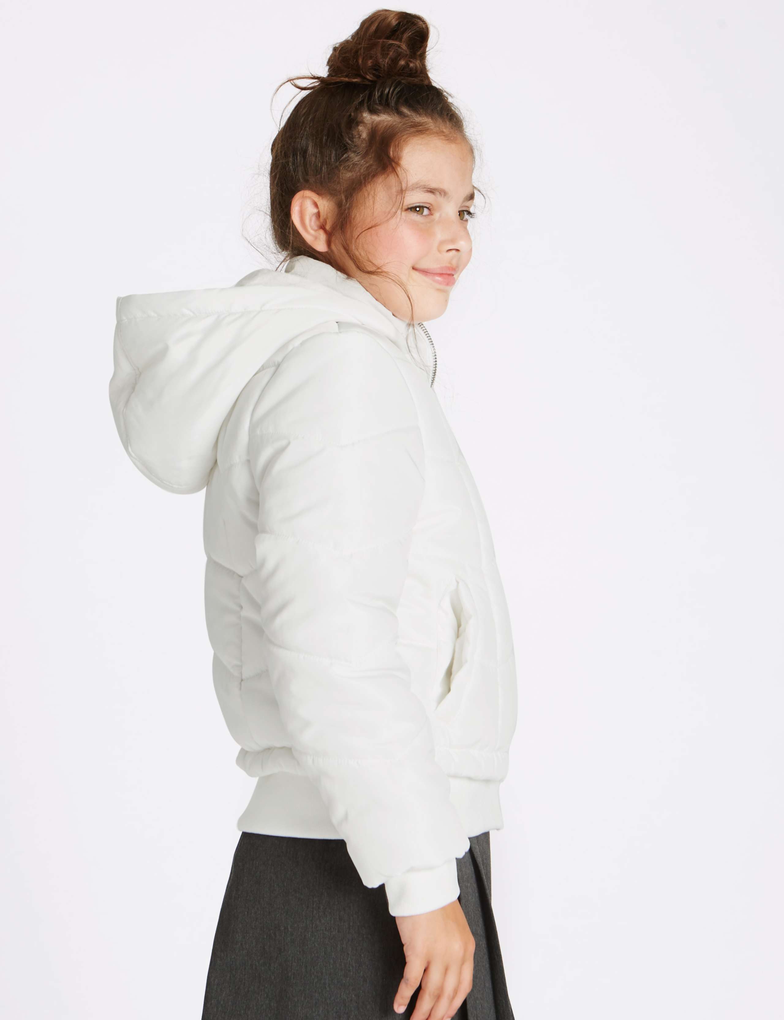 Faux Fur Zip Through Jacket with Stormwear™ (3-16 Years) 3 of 7