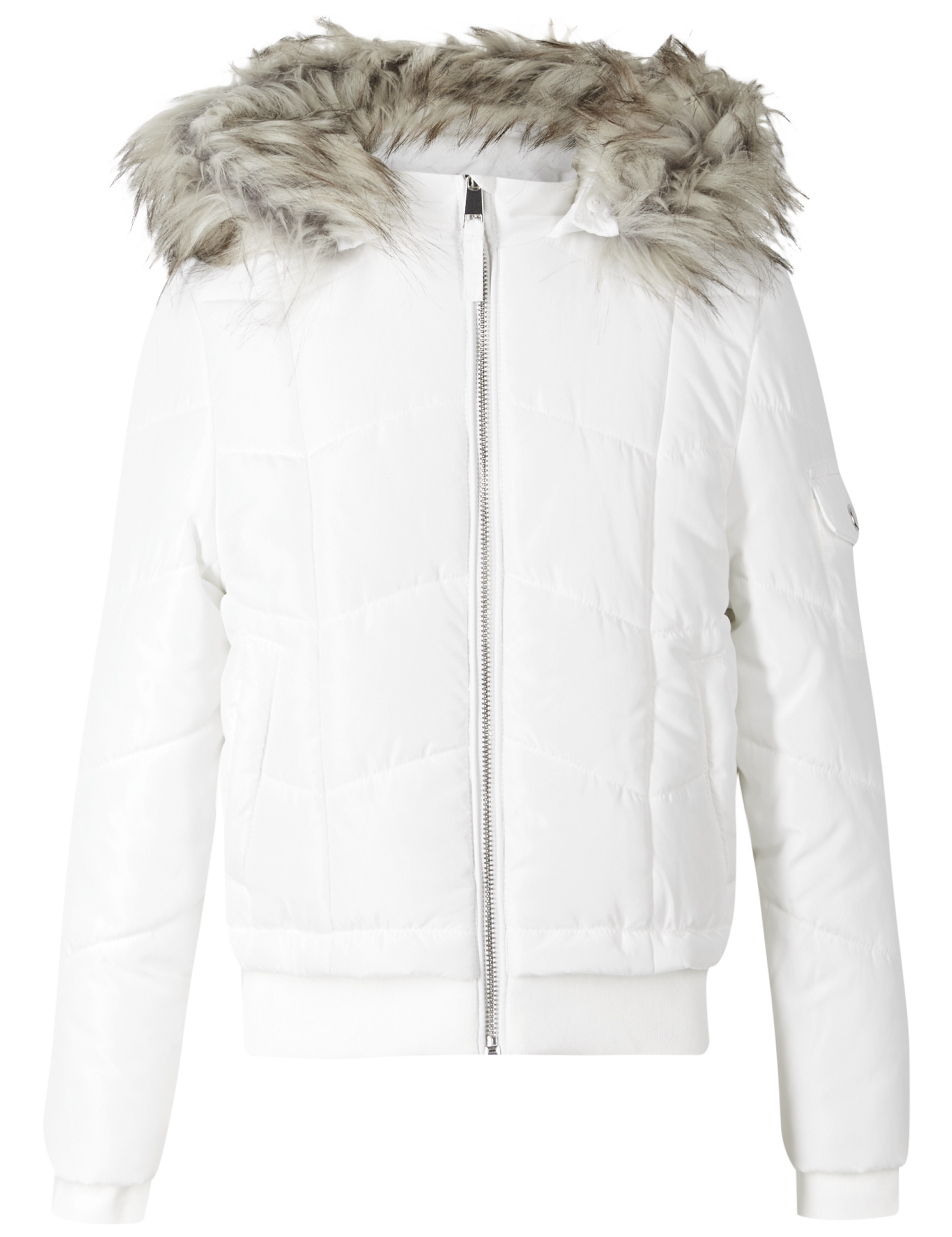 Faux Fur Zip Through Jacket with Stormwear™ (3-16 Years) 6 of 7