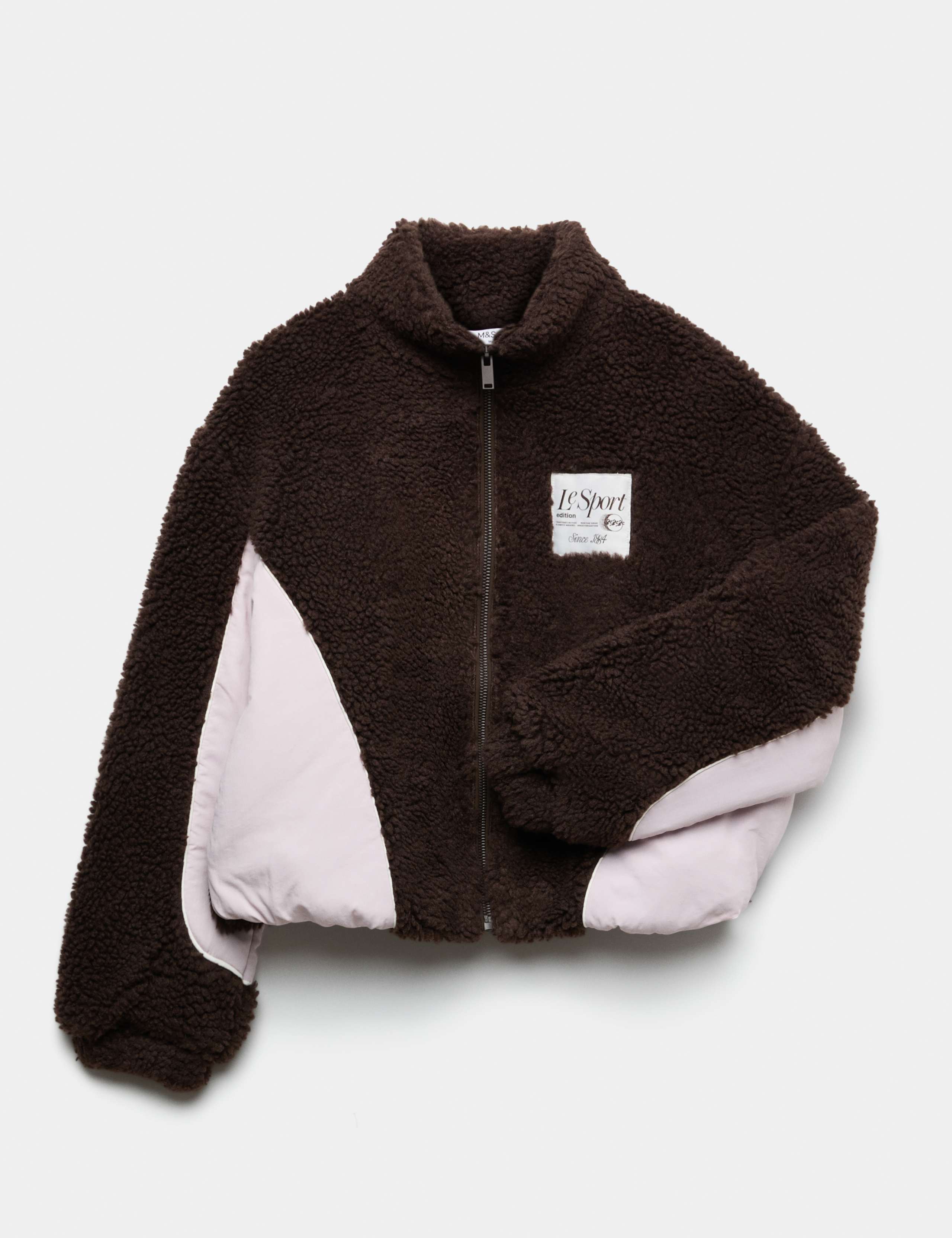 Slogan Borg Fleece Zip Through Sweatshirt (6-16 Yrs) 1 of 2