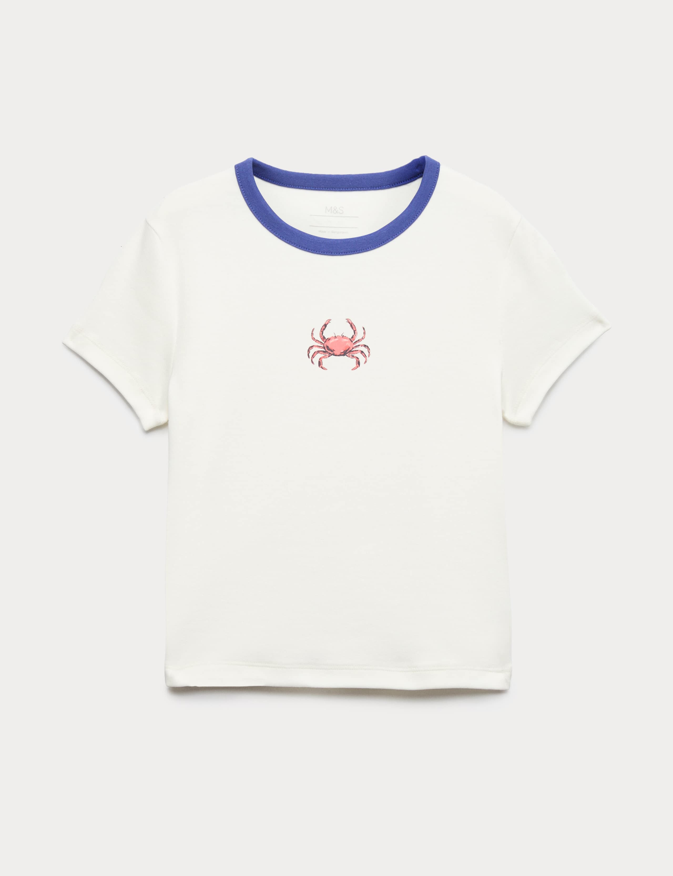 Cotton Rich Crab Graphic T-Shirt (6-16 Yrs) 1 of 2