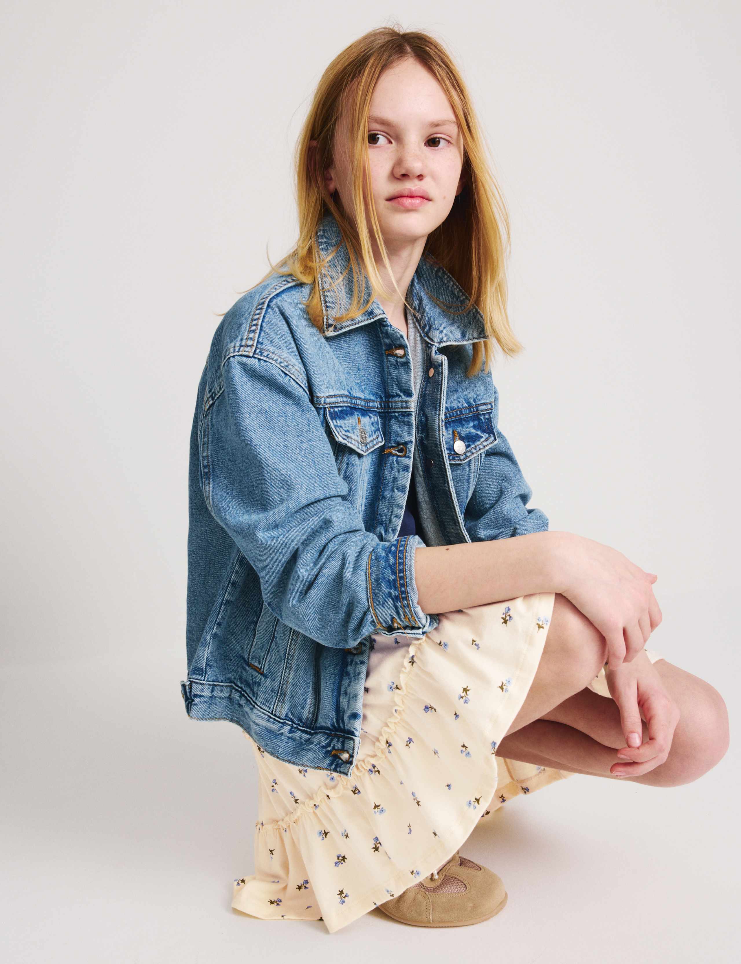 Pure Cotton Tiered Skirt (6-16 Yrs) 4 of 6