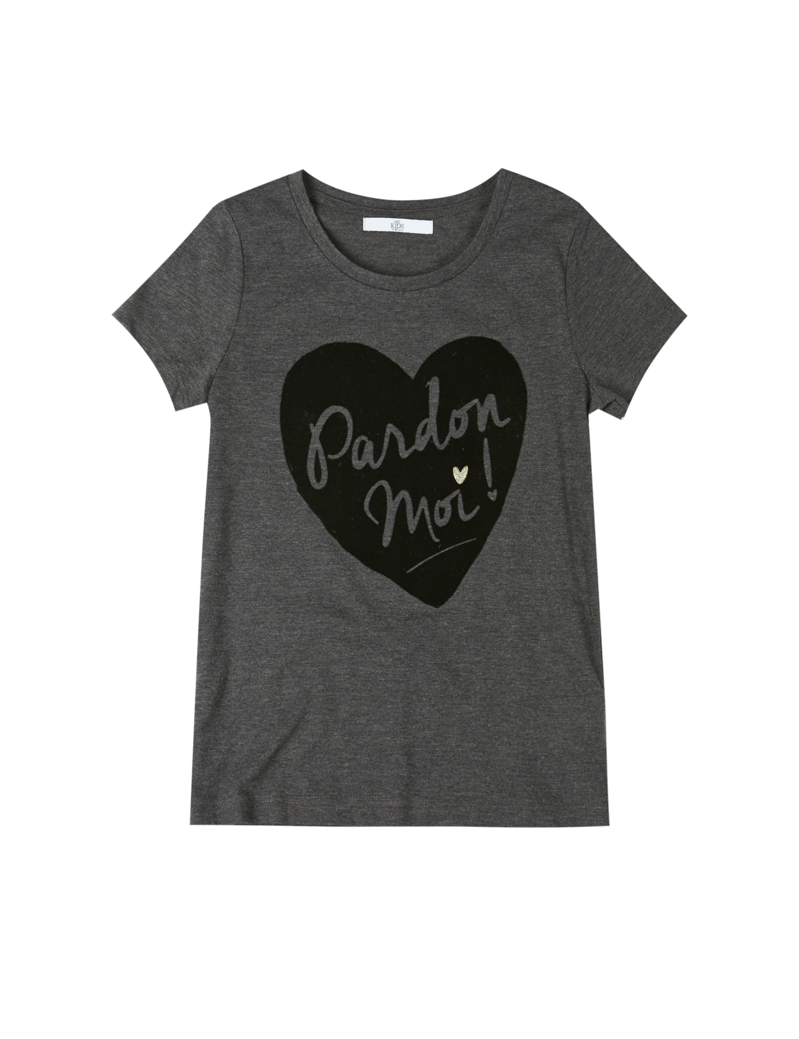 Short Sleeve Pardon Moi Slogan T-Shirt (5-14 Years) 2 of 3
