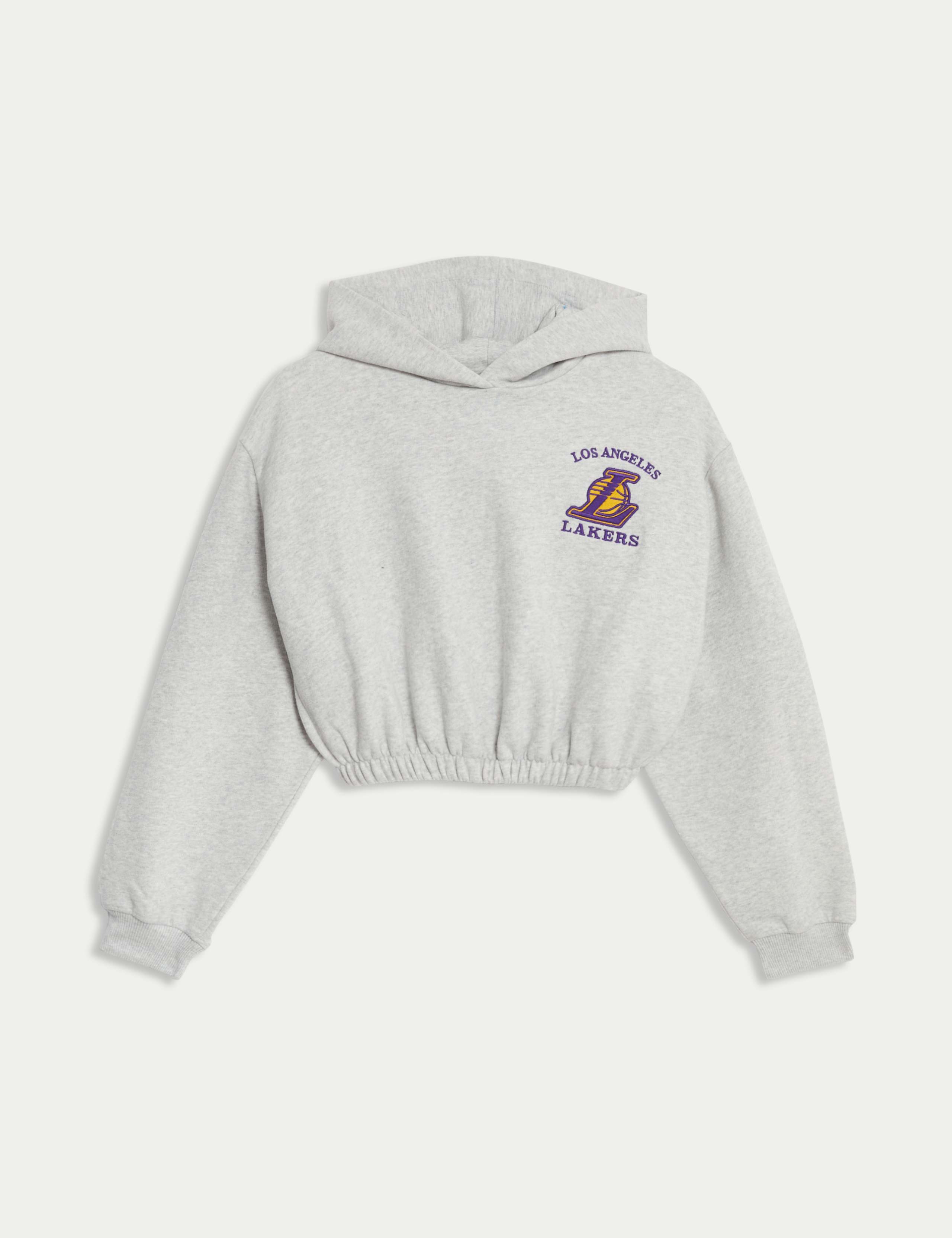 NBA LA Lakers Cropped Hoodie (6-16 Yrs) 2 of 6