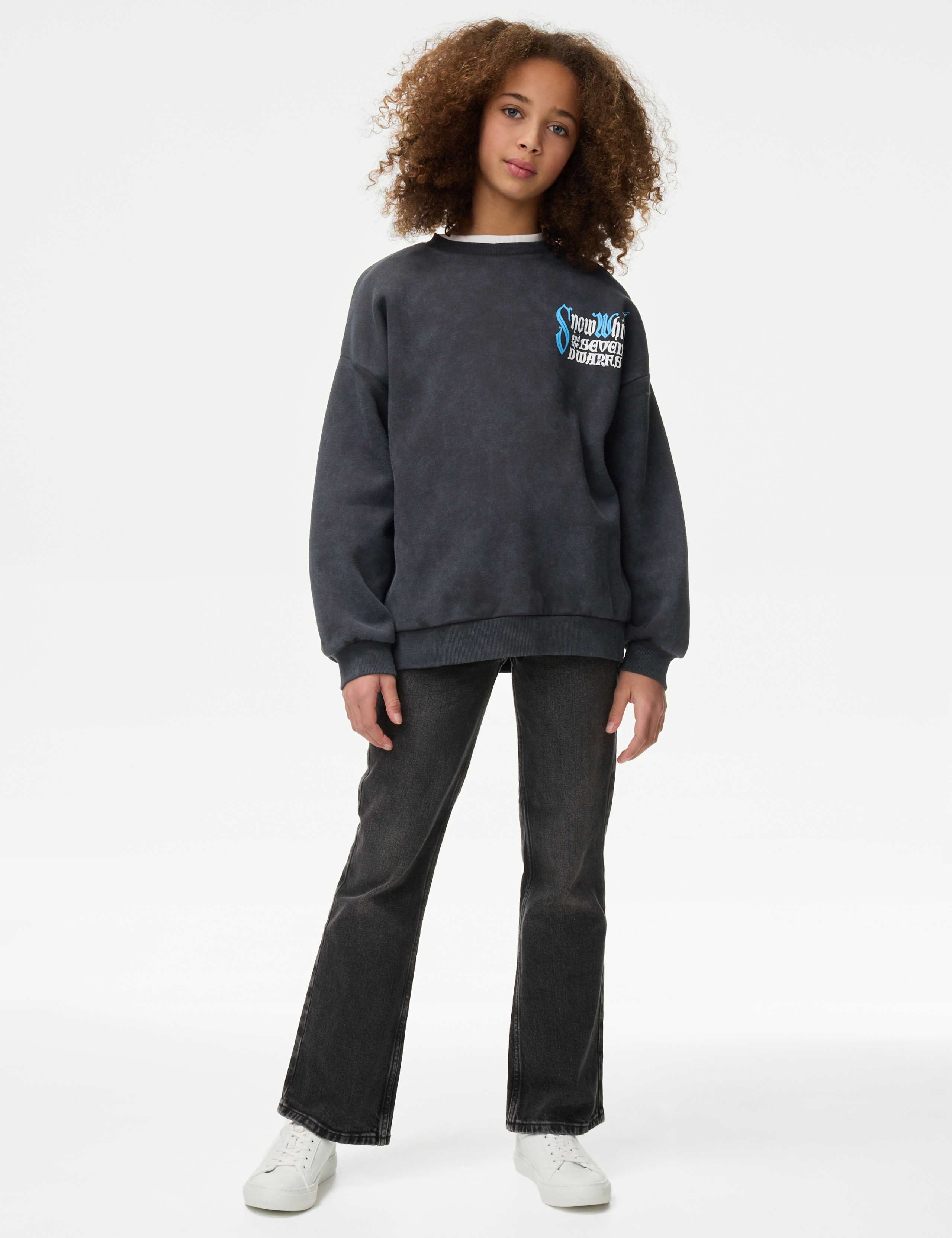 Cotton Rich Snow White™ Graphic Sweatshirt (6-16 Yrs) 3 of 7