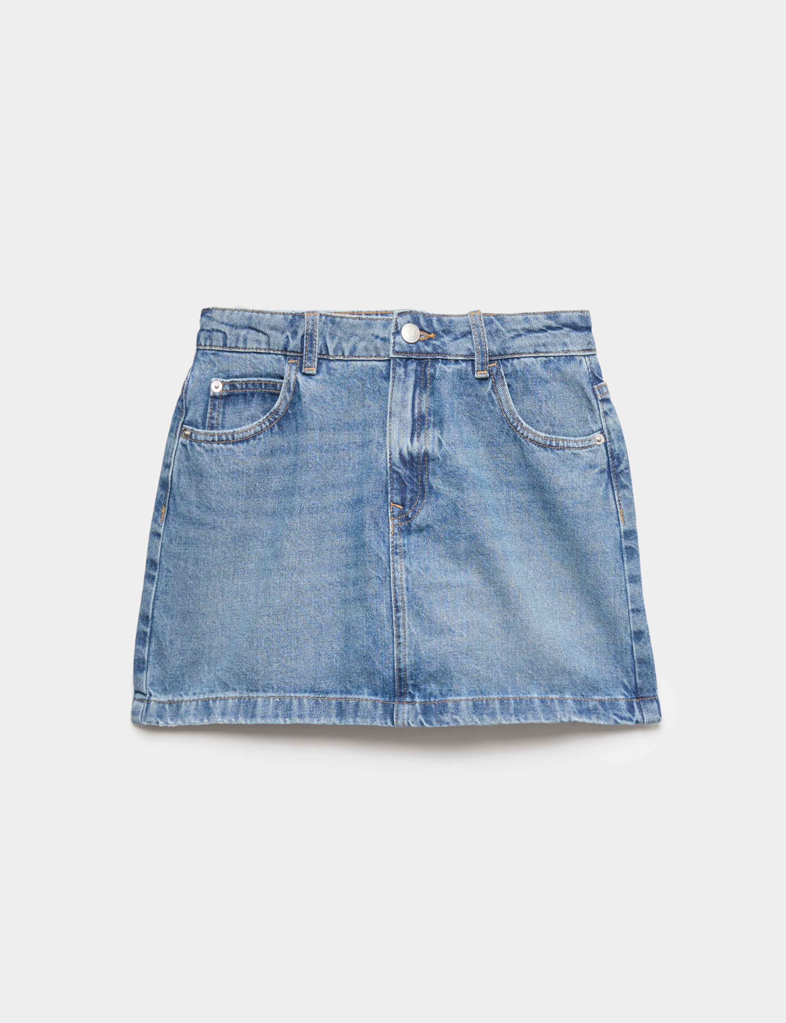 Denim Mini Skirt (6-16 Yrs) 1 of 2