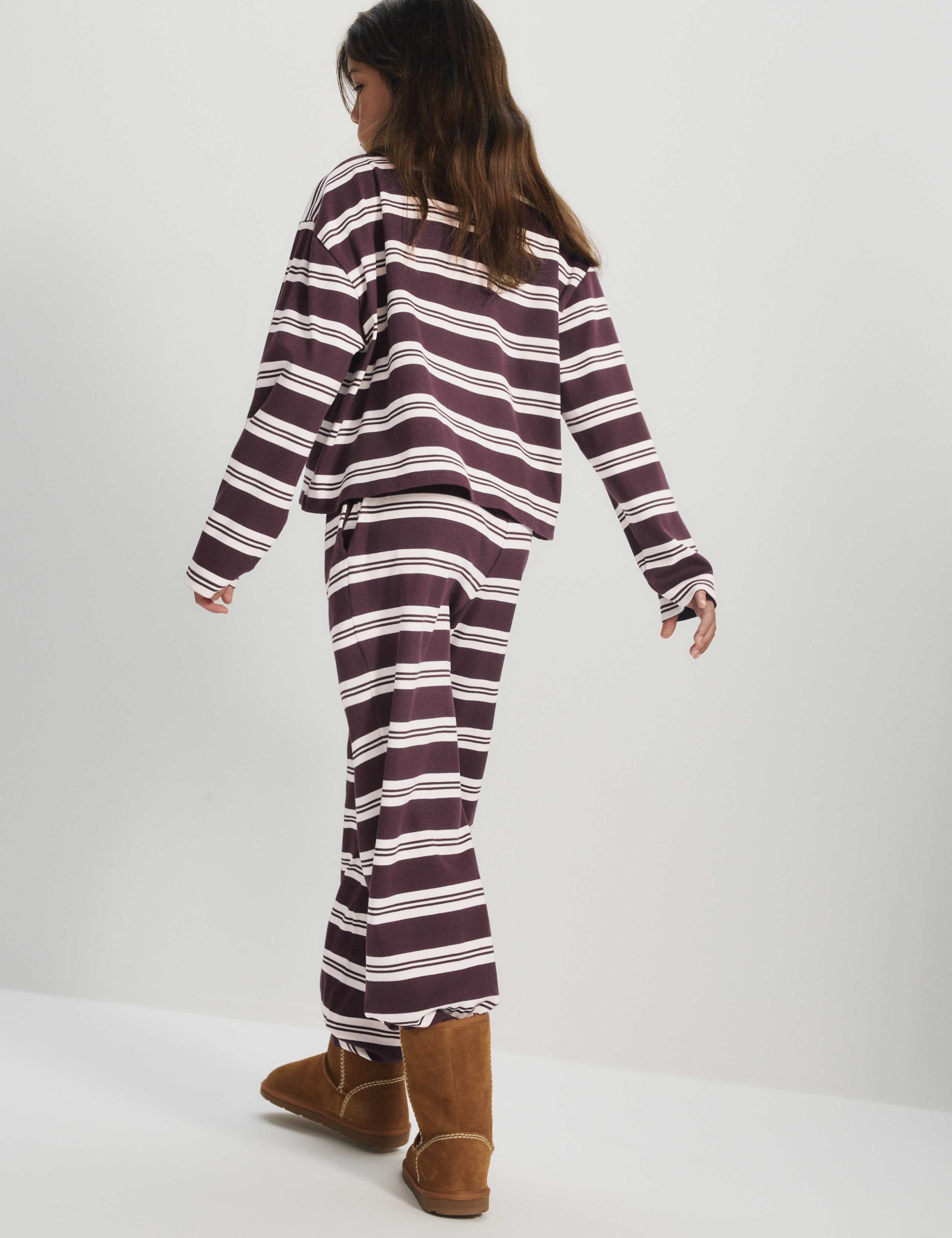 Cotton Rich Striped Rugby Top & Trousers Set (6-16 Yrs) 6 of 8