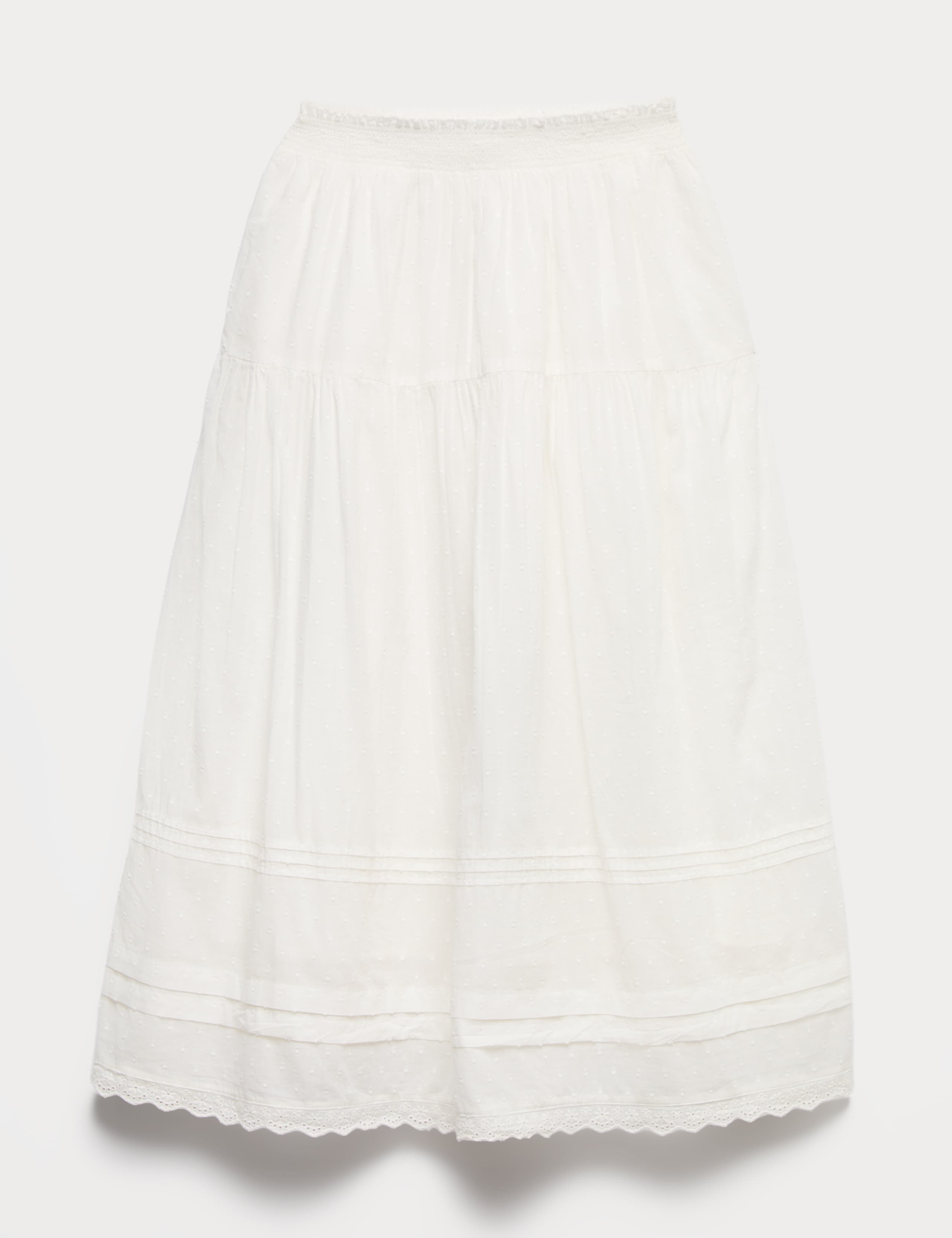 Pure Cotton Pin Tuck Maxi Skirt (6-16 Yrs) 1 of 1