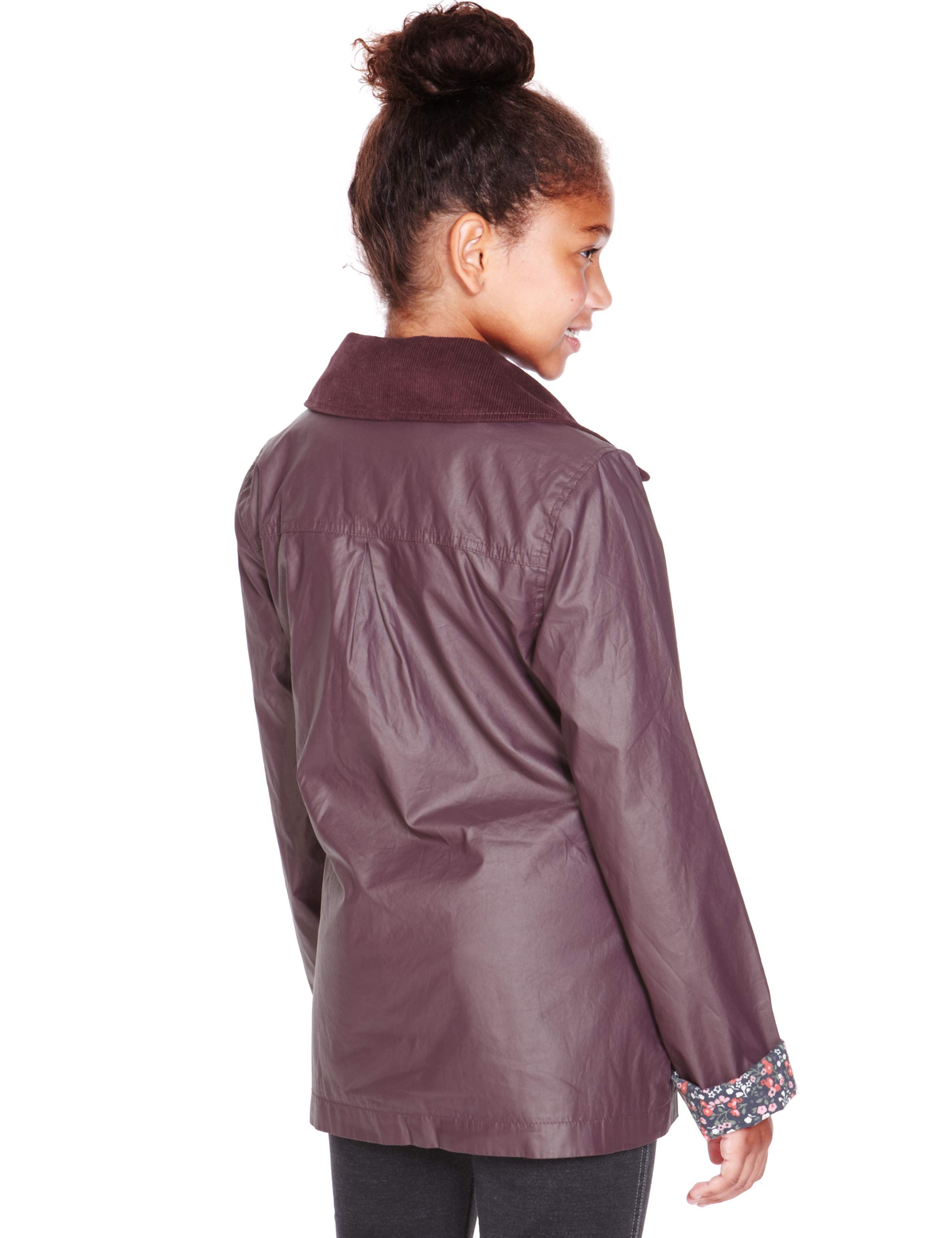 Pure Cotton Corduroy Collar Showerproof Coat 4 of 7