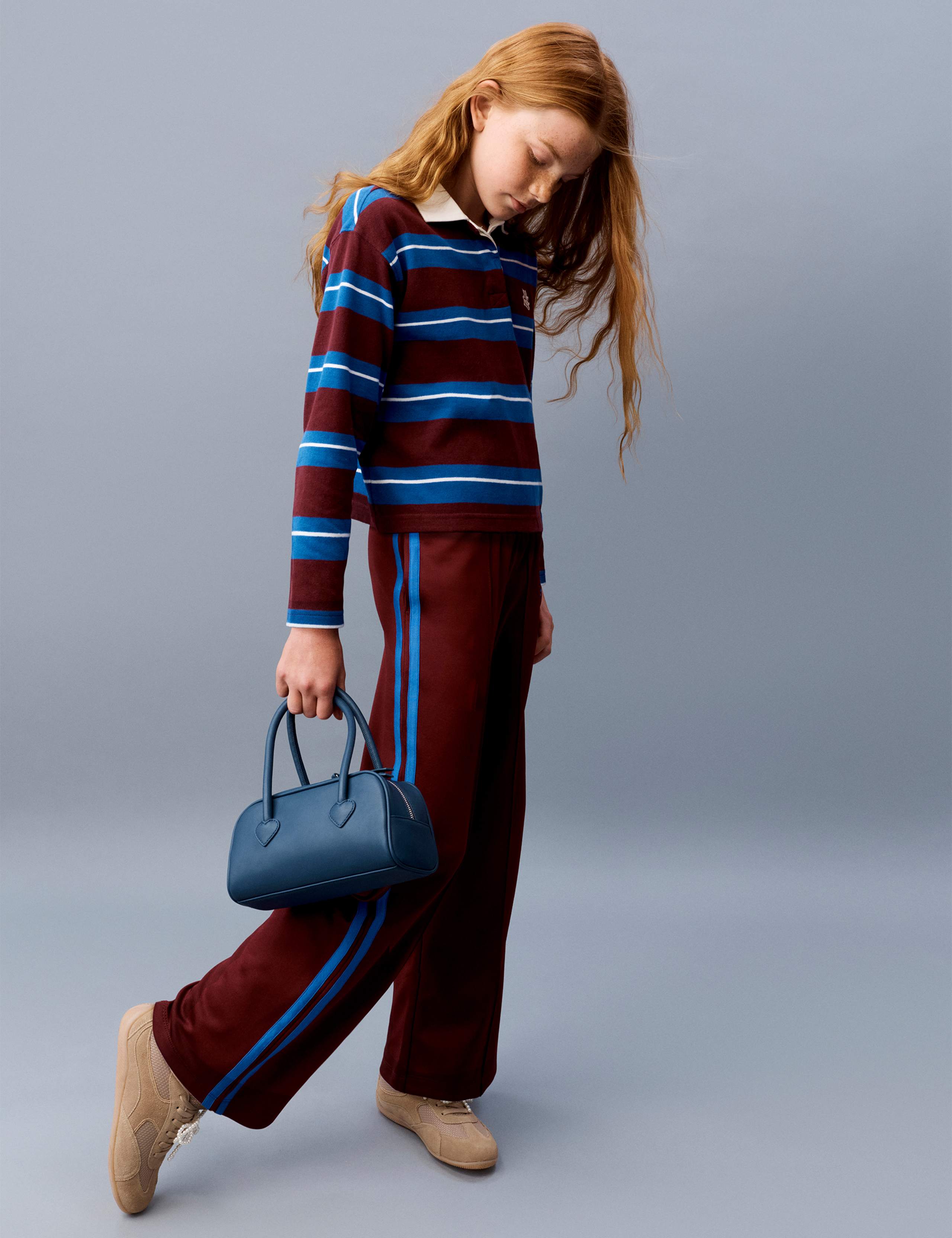 Pure Cotton Striped Rugby Top (6-16 Yrs) 2 of 2