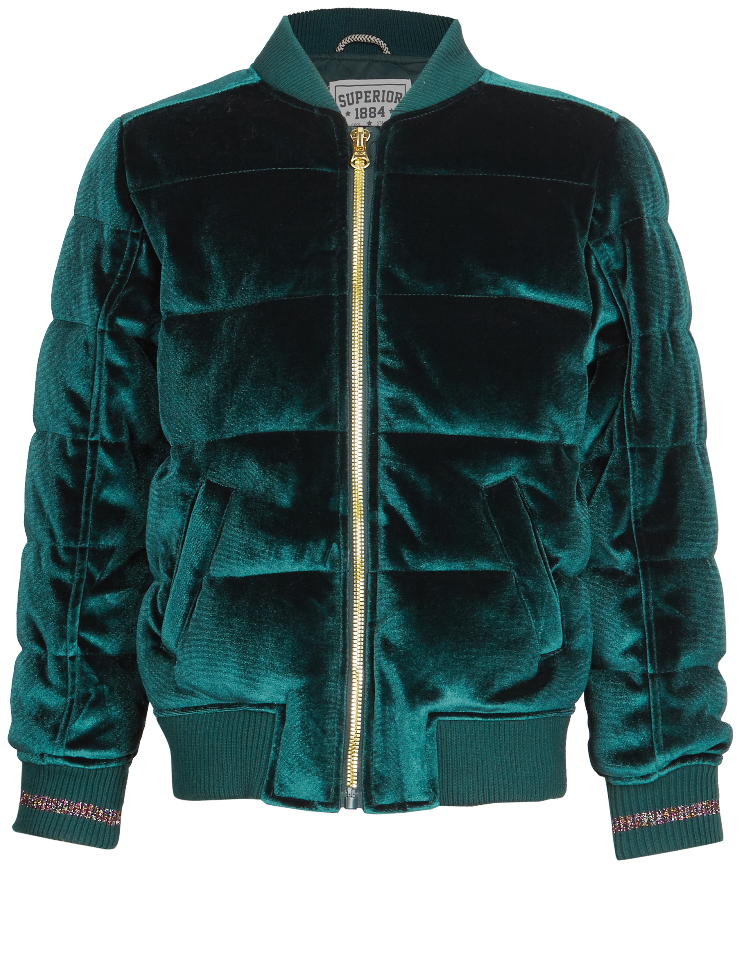 Zipped Through Velvet Bomber Jacket (3-14 Years) 5 of 6
