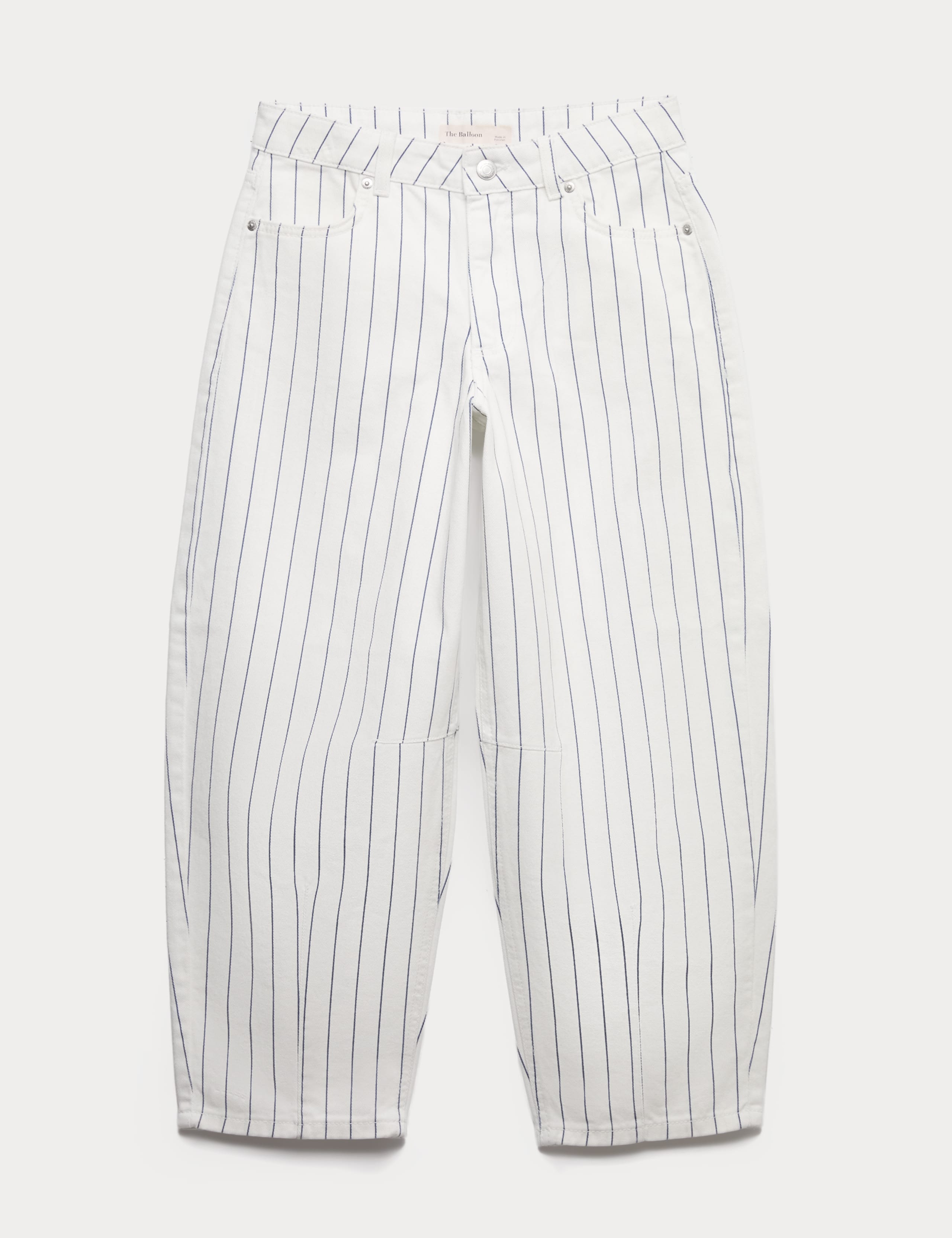 Striped Denim Barrel Jeans (6-16 Yrs) 1 of 1