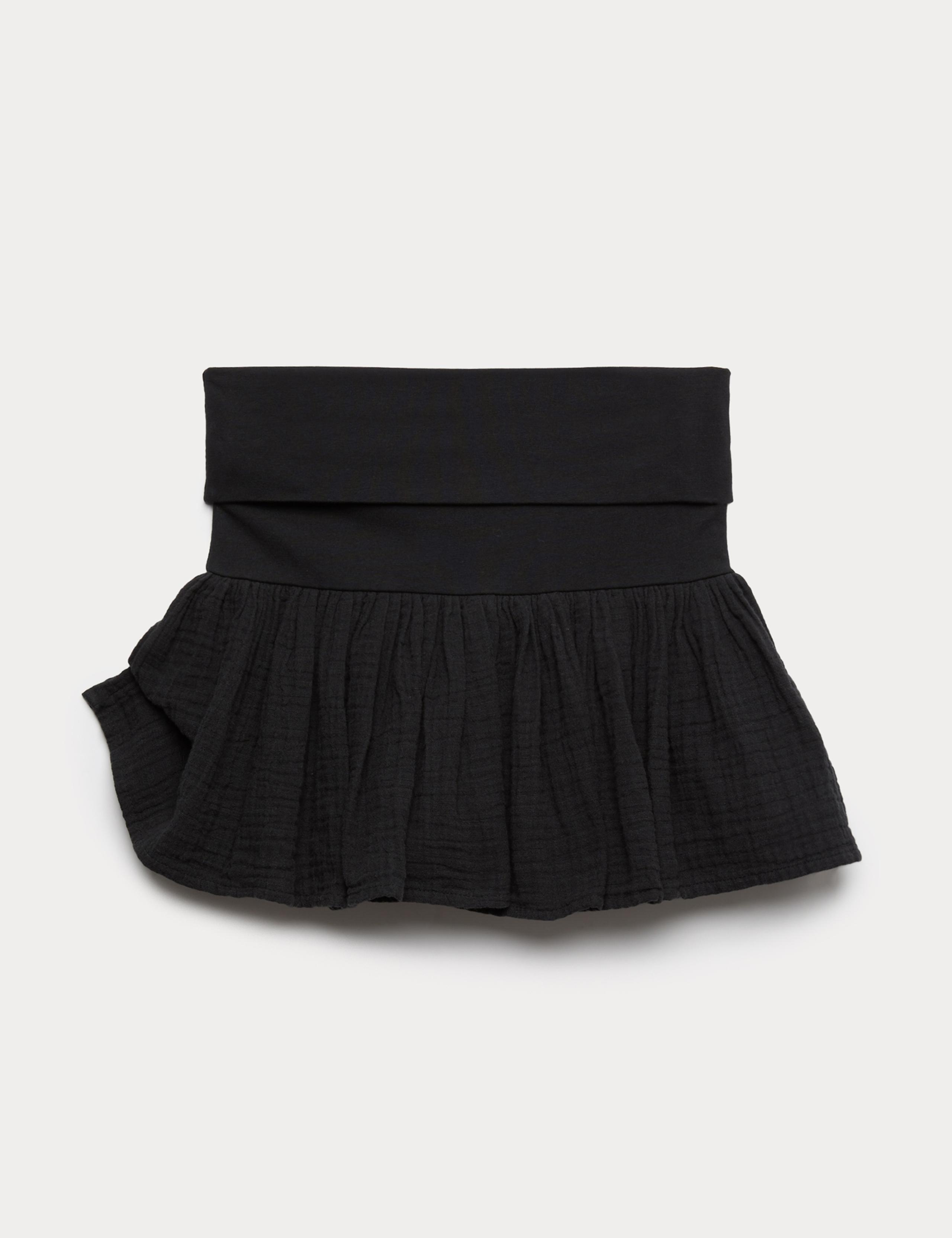 Cotton Rich Fold Over Mini Skort (6-16 Yrs) 1 of 1