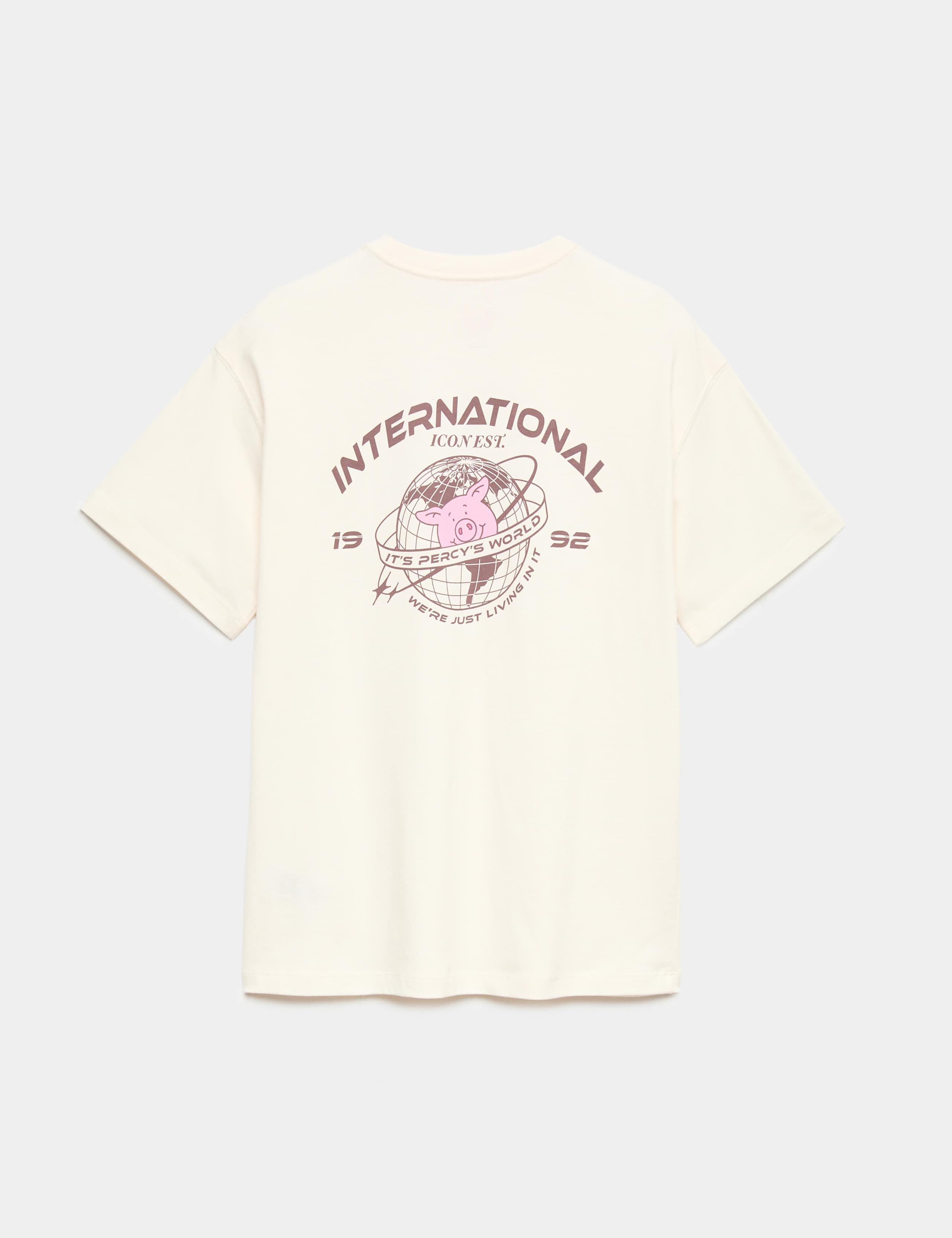Pure Cotton Percy Pig™ Graphic T-Shirt (6-16 Yrs) 2 of 2