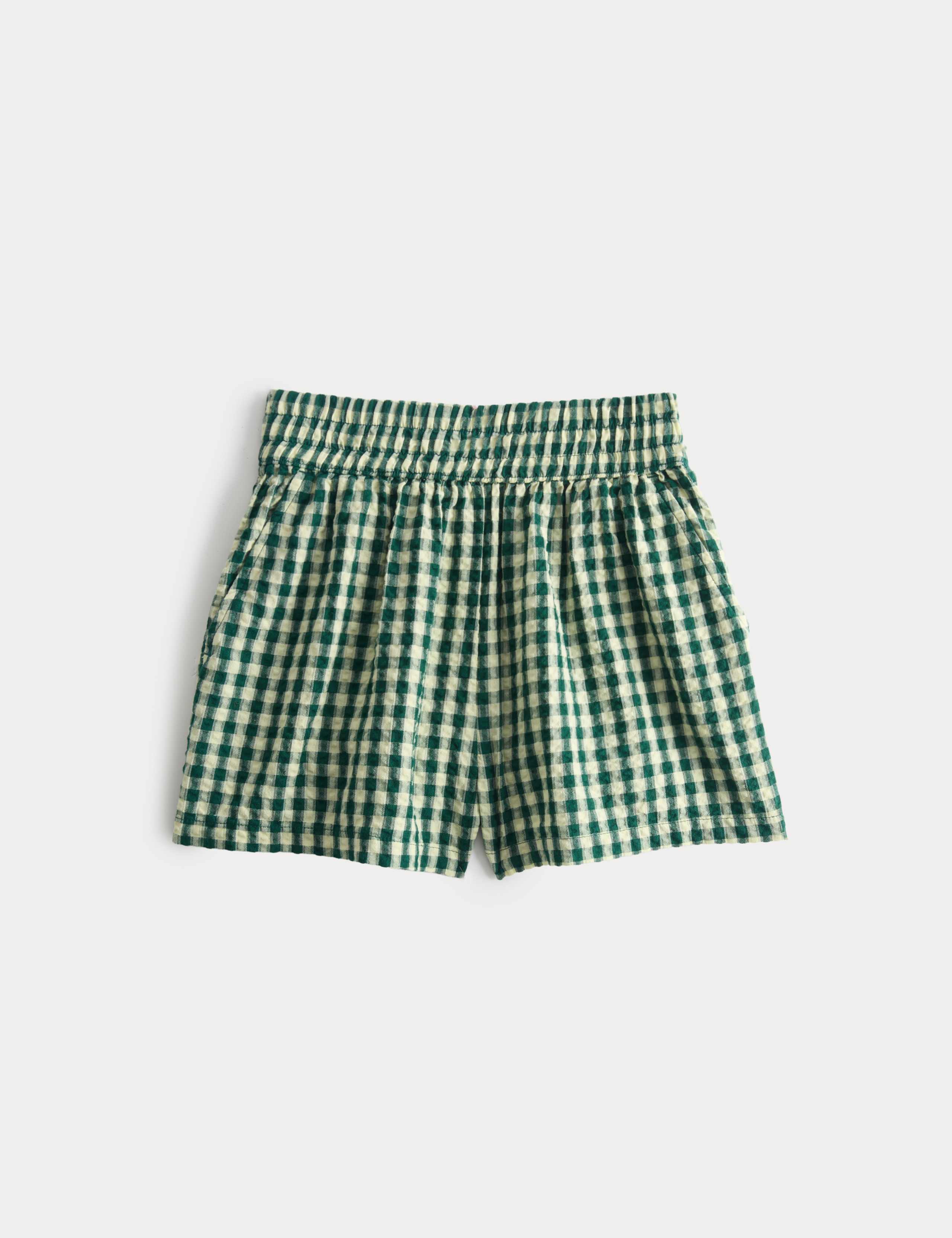 Pure Cotton Gingham Shorts (6-16 Years) 1 of 1