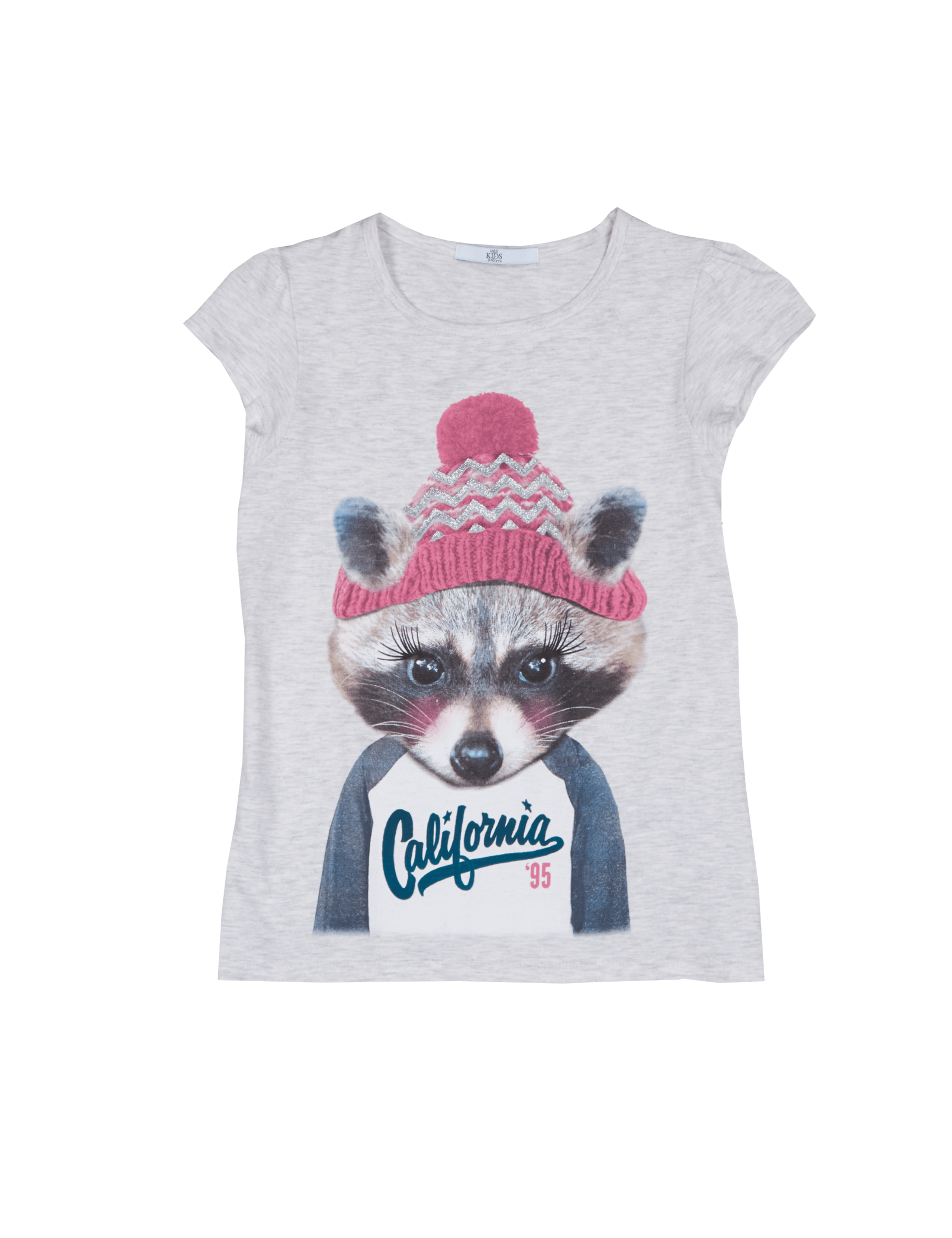 Cotton Rich Raccoon Print T-Shirt (5-14 Years) 2 of 3