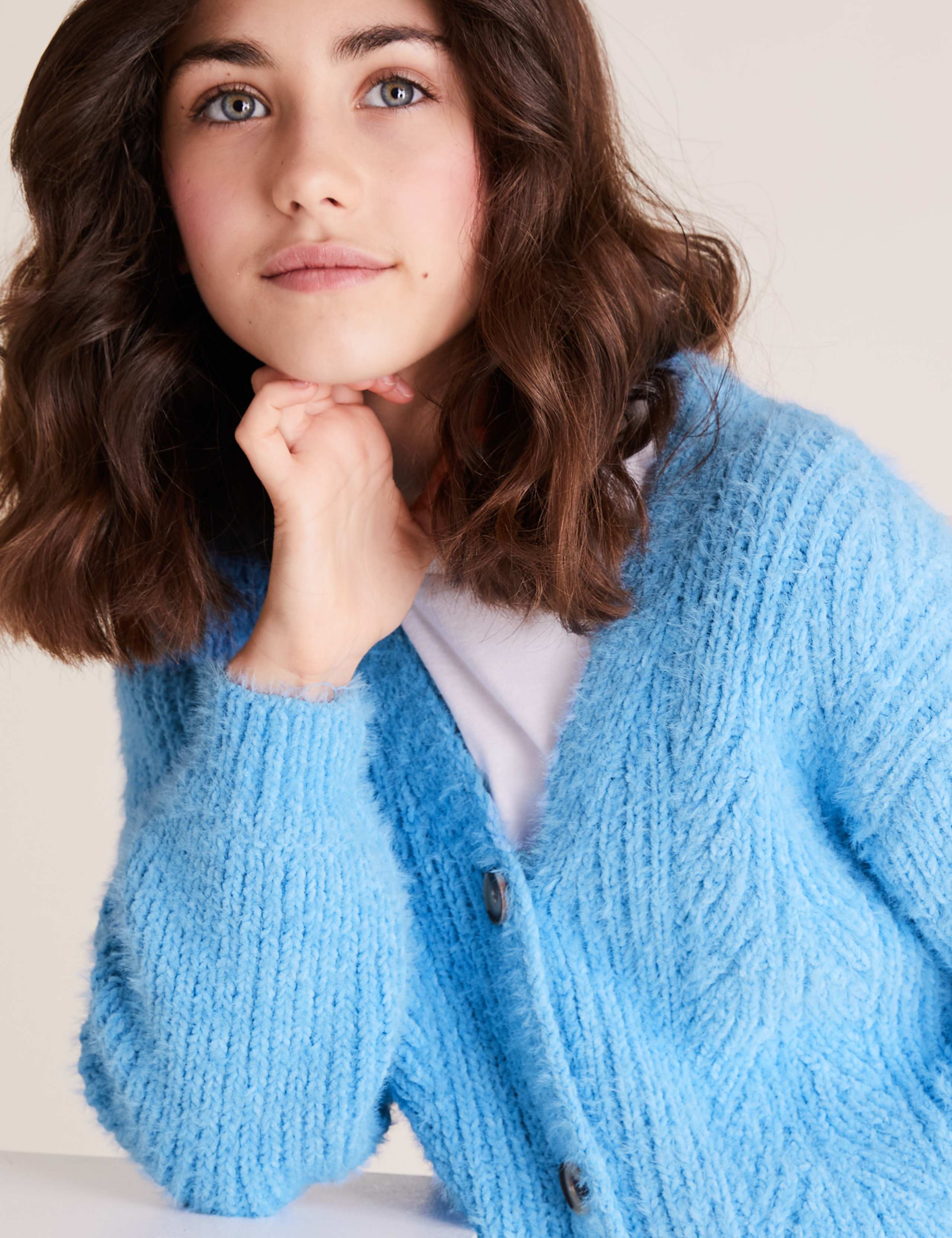 Textured Knitted Cardigan (6-14 Yrs) 3 of 4