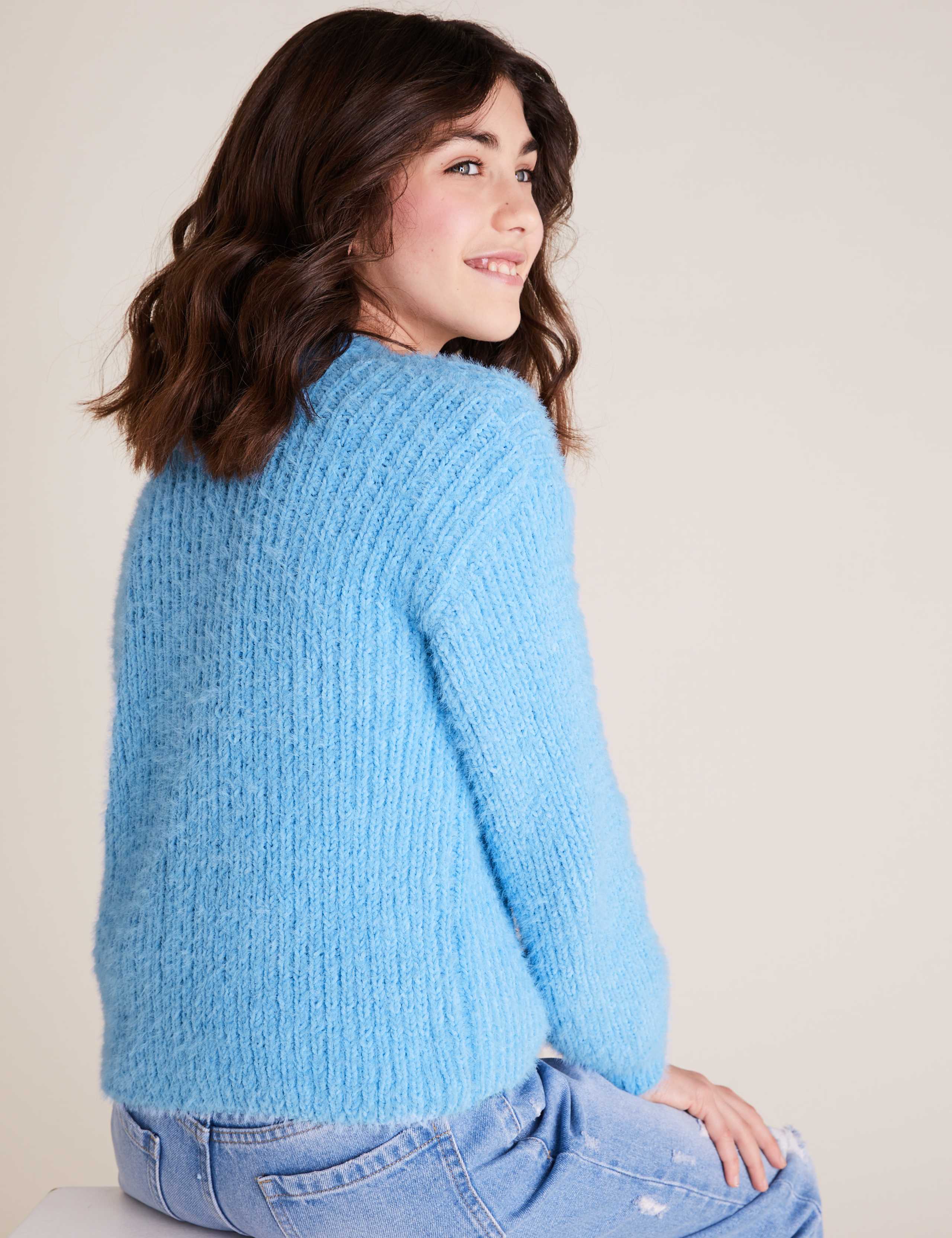 Textured Knitted Cardigan (6-14 Yrs) 4 of 4