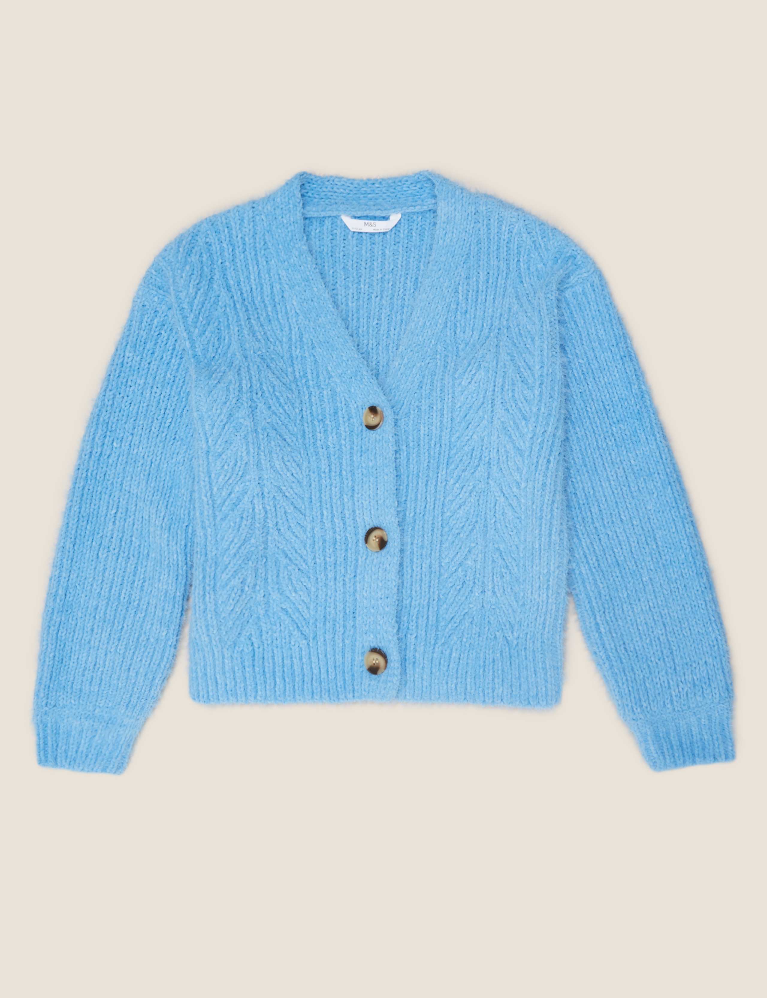 Textured Knitted Cardigan (6-14 Yrs) 2 of 4