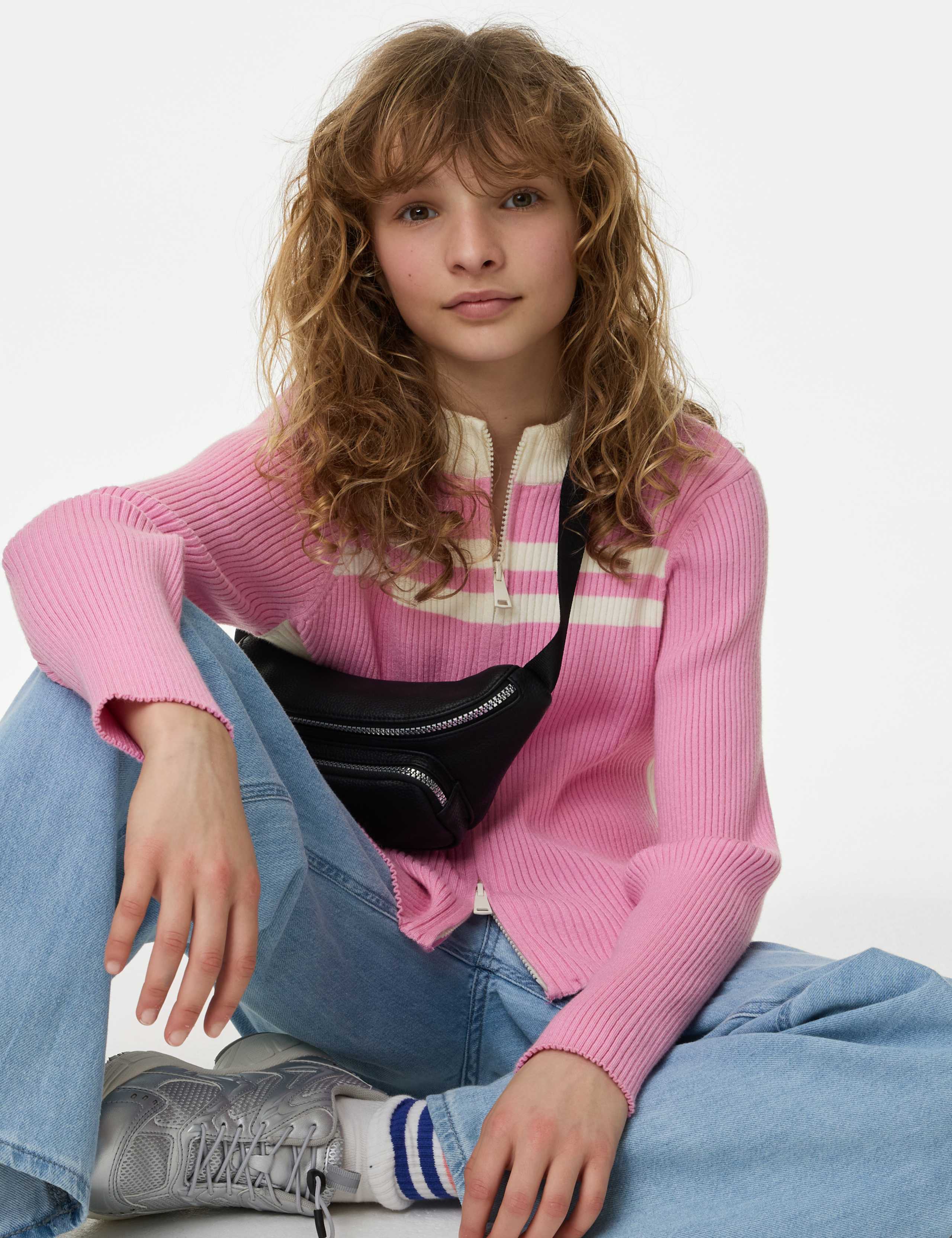 Knitted Zip Jumper (6-16 Yrs) 1 of 5
