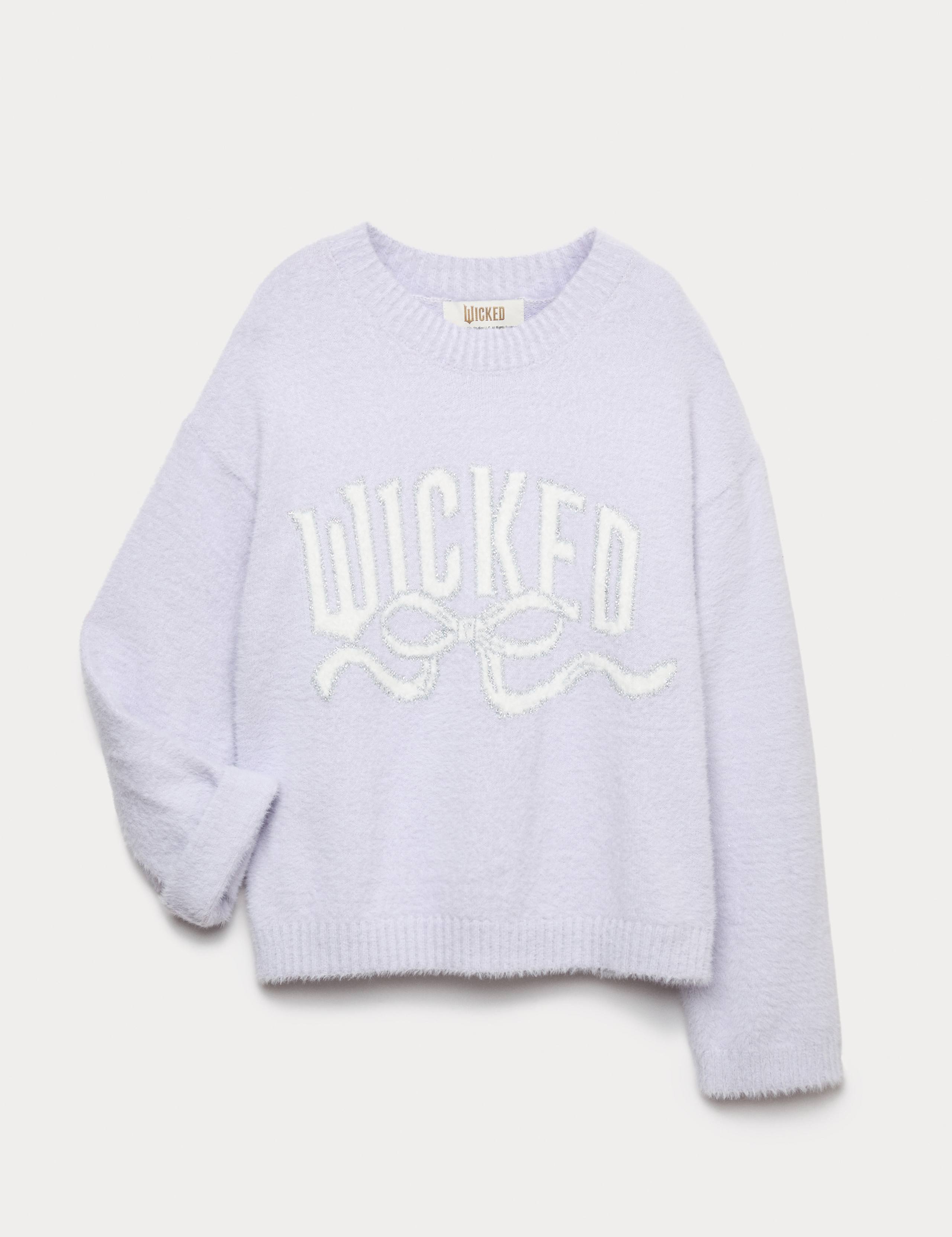 Knitted Wicked™ Slogan Jumper (6-16 Yrs) 2 of 2