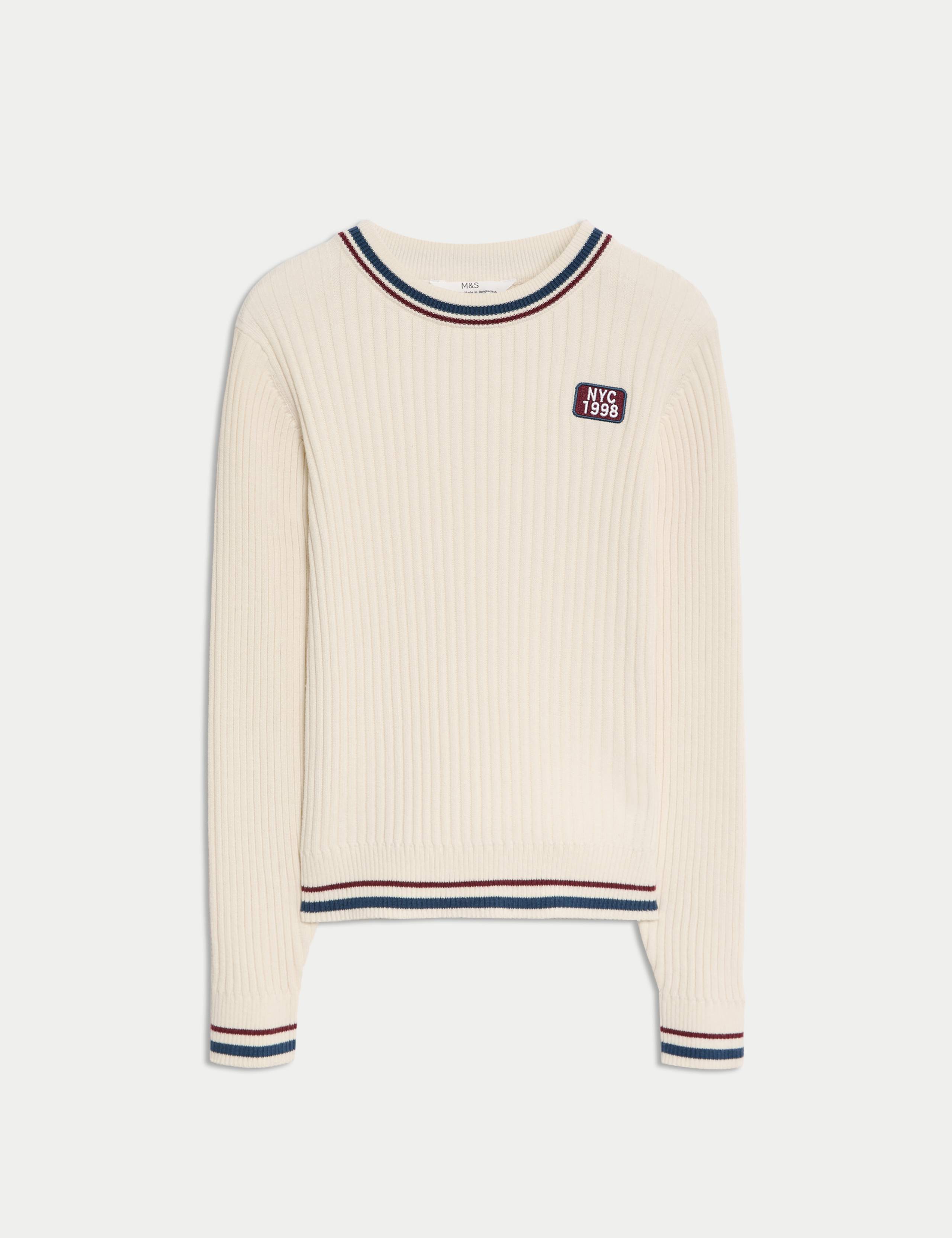Pure Cotton Jumper (6-16 Yrs) 2 of 6