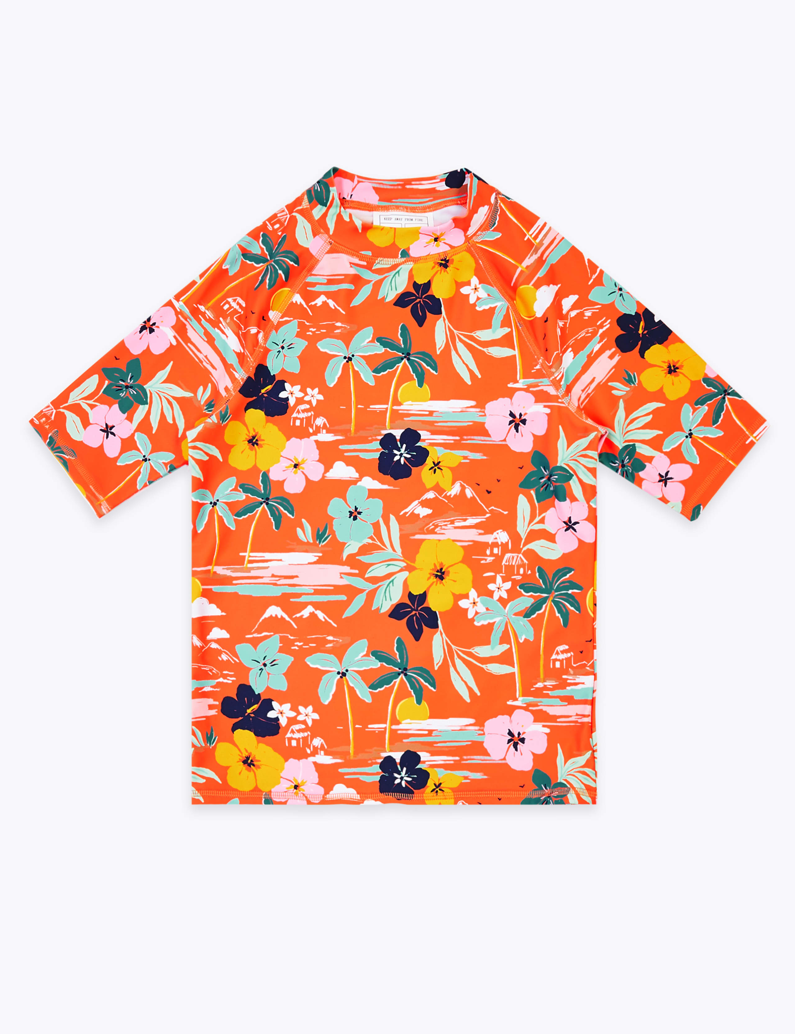Tropical Print Rash Vest (6-16 Yrs) 1 of 3