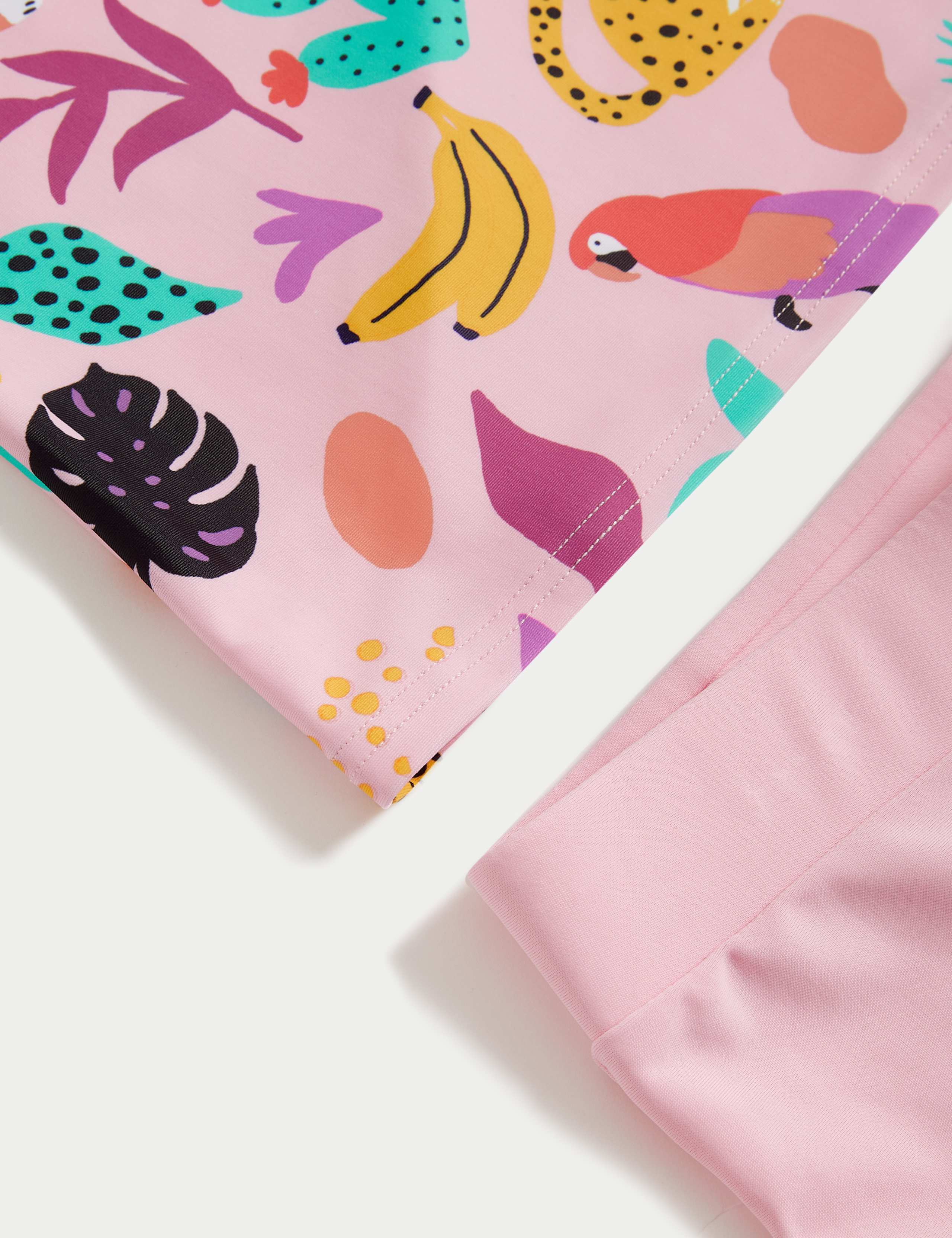 3pc Palm Print Long Sleeve Swim Set (6-16 Yrs) 4 of 4