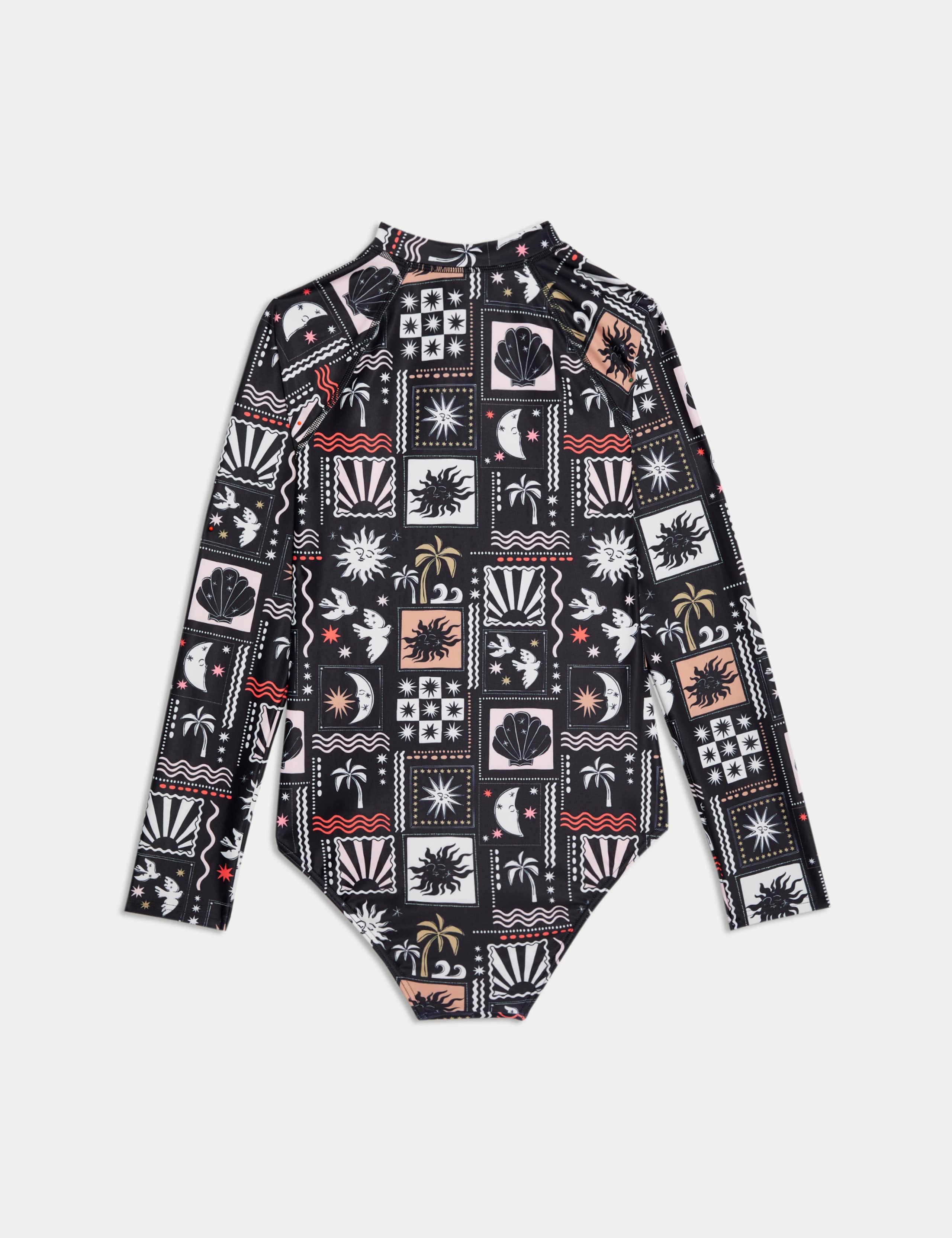 Printed Long Sleeve Swimsuit (6-16 Yrs) 2 of 3