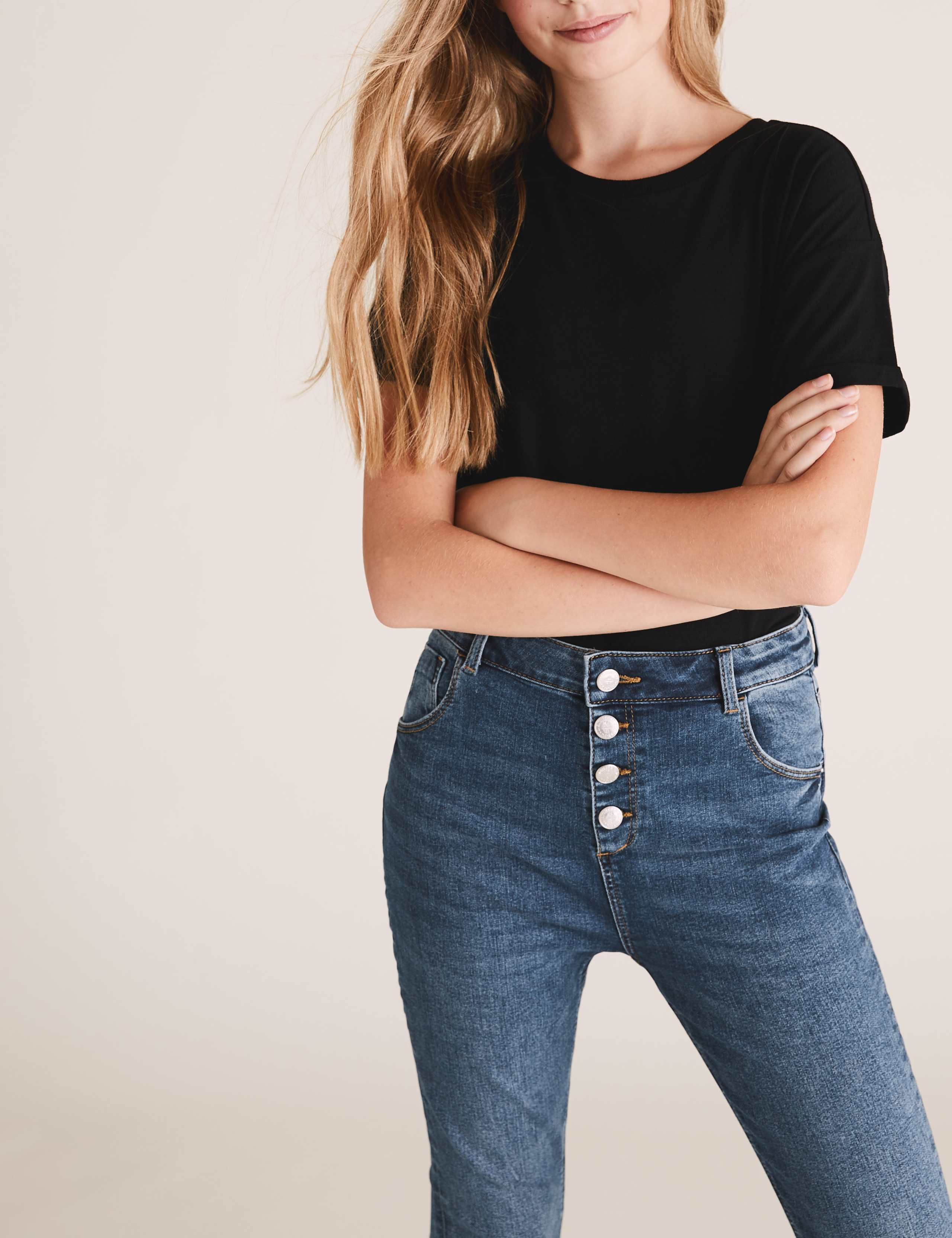 Mini Ivy Skinny Denim 4 Button Jeans (6-16 Yrs) 3 of 5