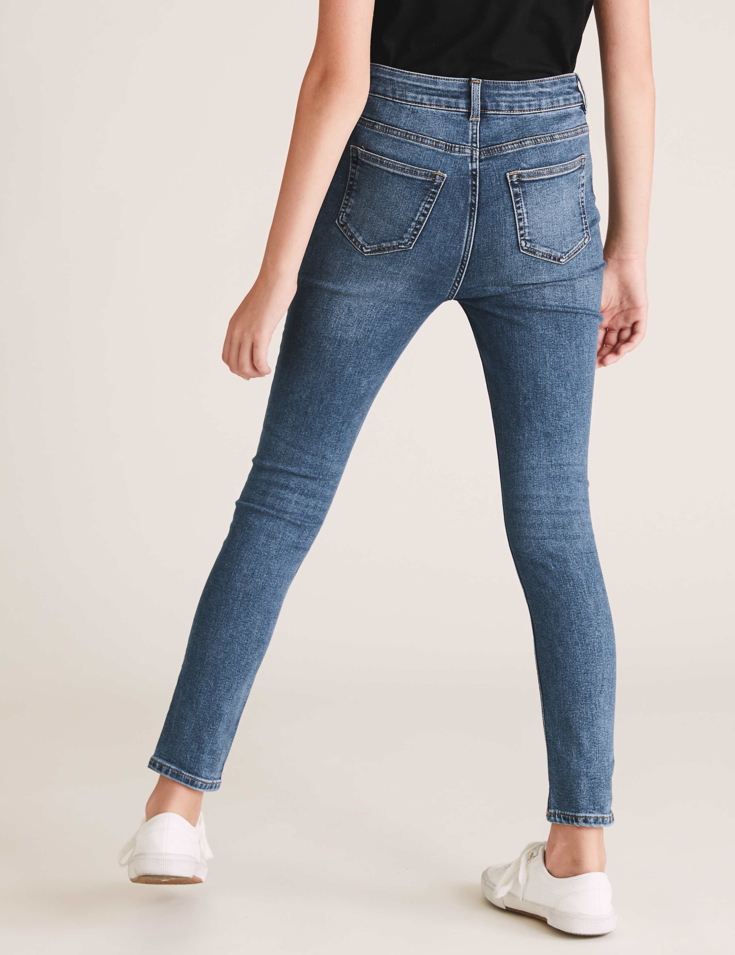 Mini Ivy Skinny Denim 4 Button Jeans (6-16 Yrs) 5 of 5