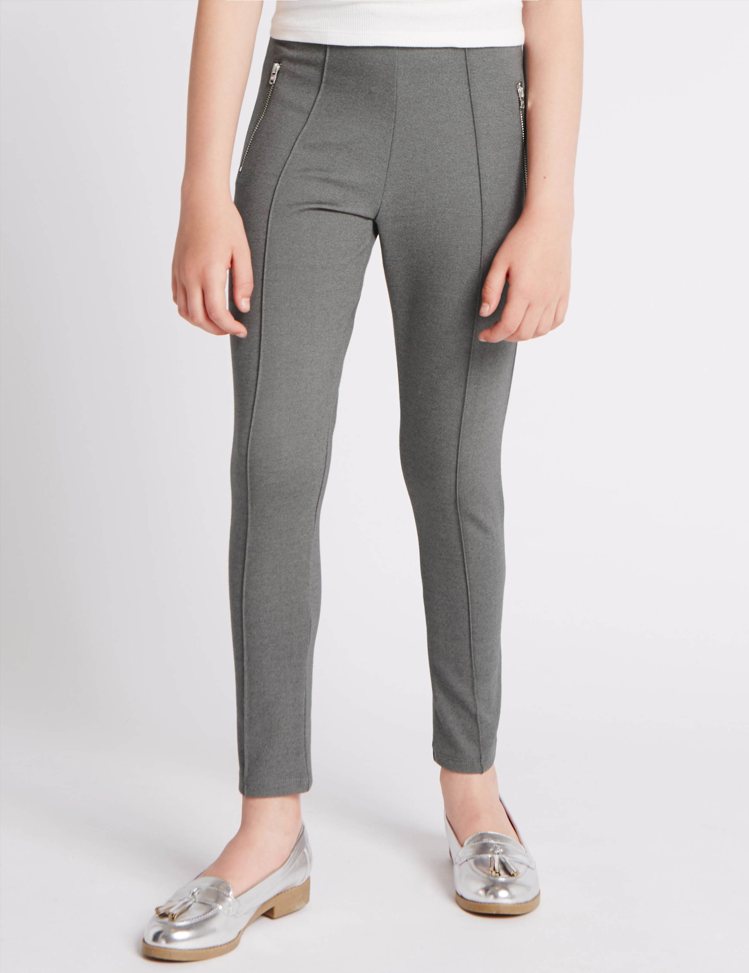 Zipped Pocket Ponte Treggings (5-14 Years) 1 of 5