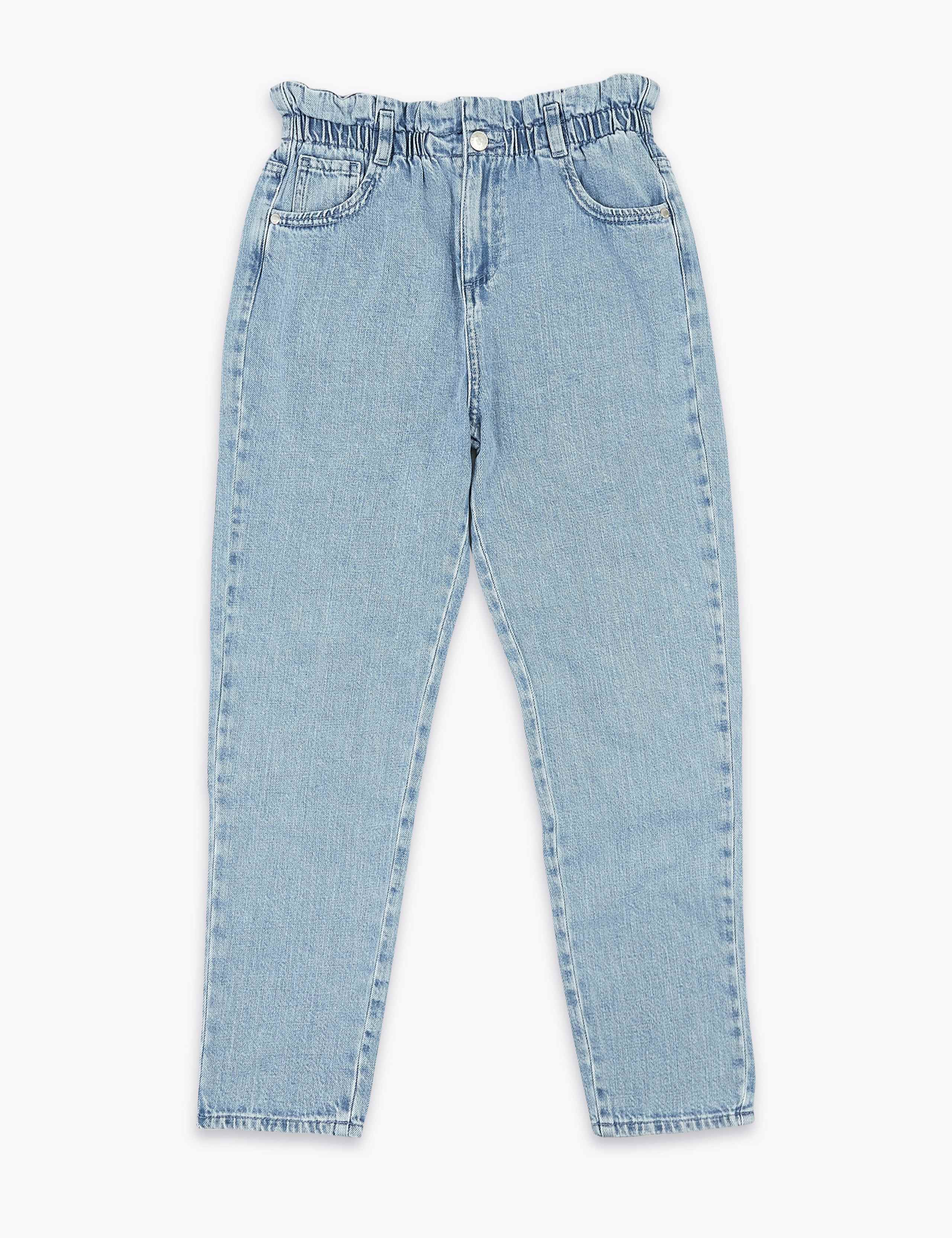 Regular Denim Paperbag Waist Jeans (6-16 Yrs) 2 of 5
