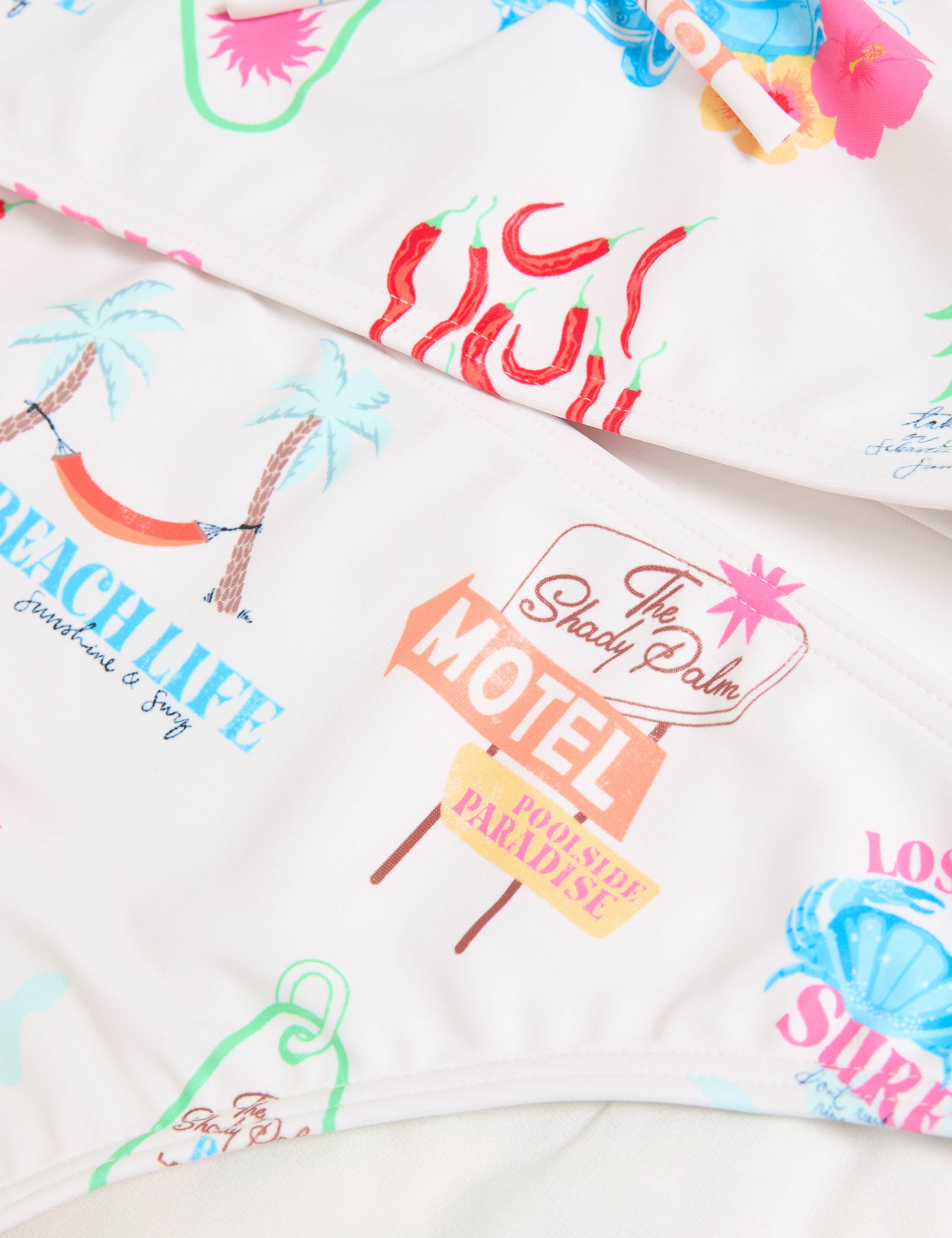 3pc Tropical Bikini with Sarong (6-16 Yrs) 2 of 3