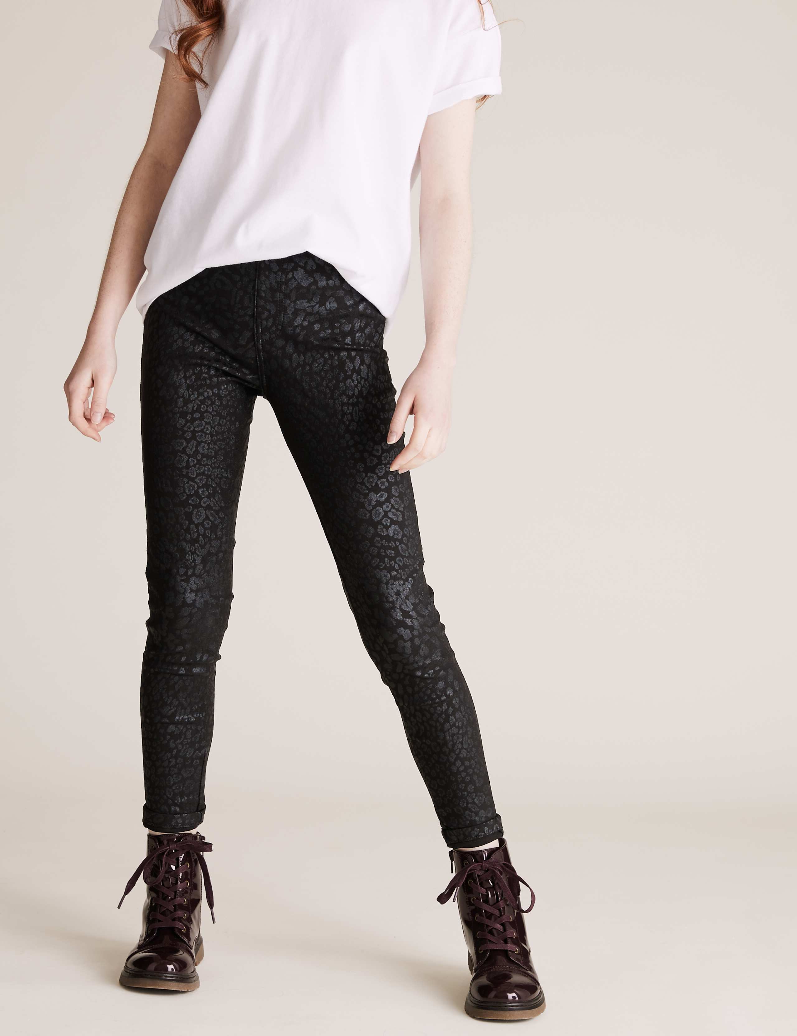 Animal Print Coated Jeggings (6-16 Yrs) 4 of 5