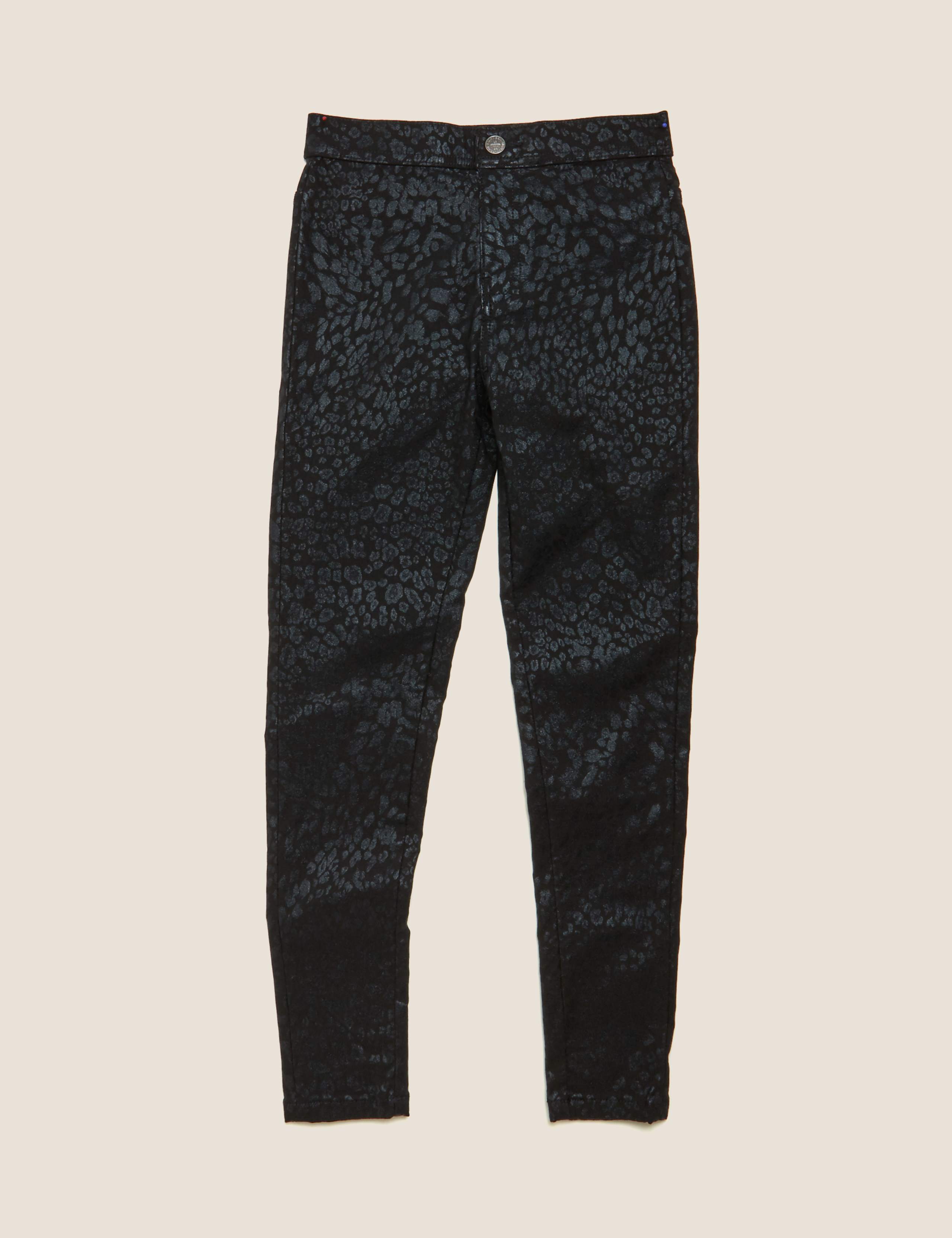 Animal Print Coated Jeggings (6-16 Yrs) 2 of 5