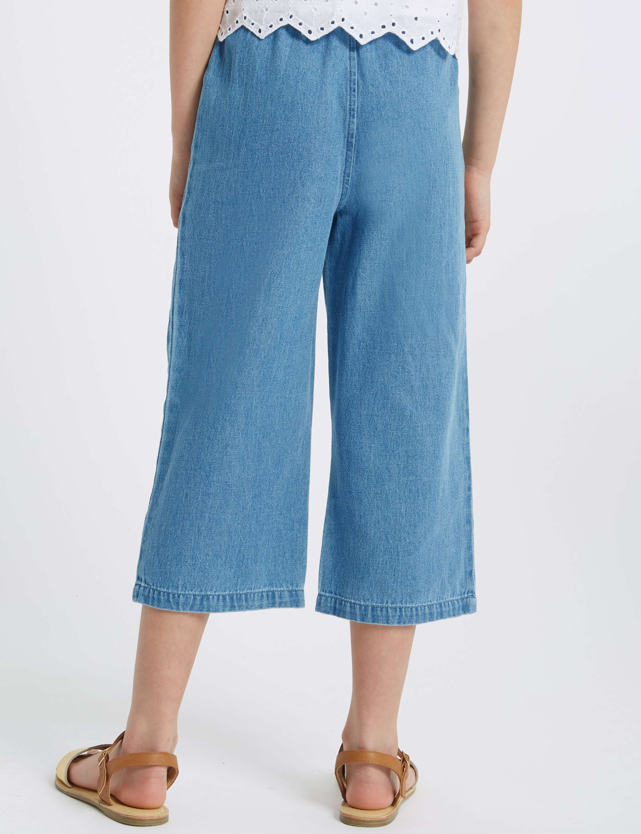 Denim Paper Bag Waist Culottes (3-16 Years) 4 of 4