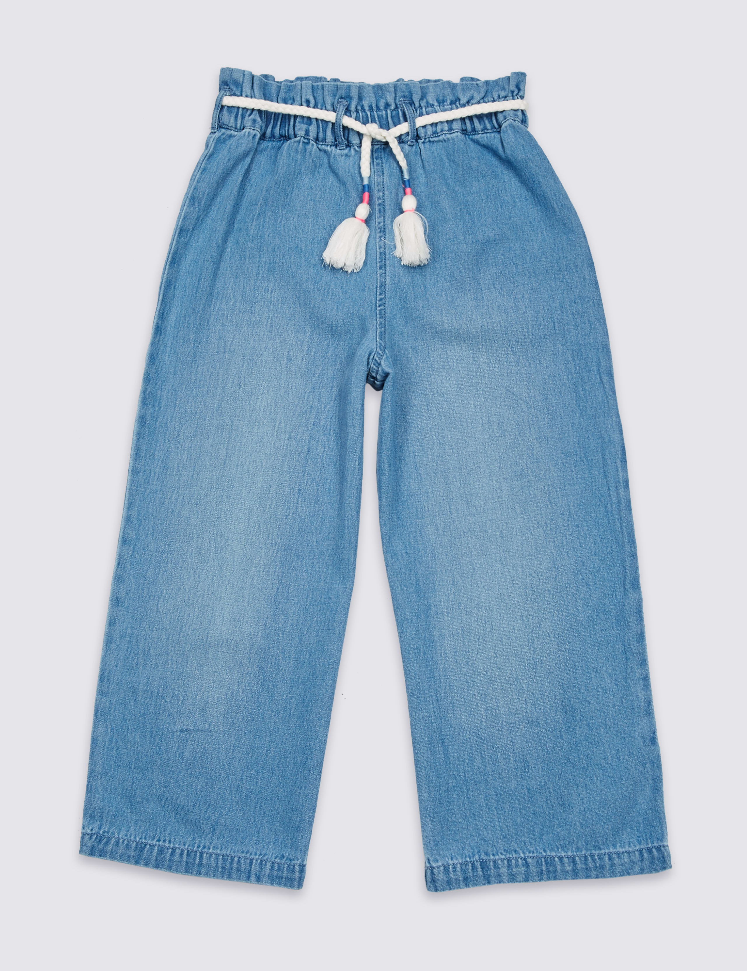 Denim Paper Bag Waist Culottes (3-16 Years) 2 of 4
