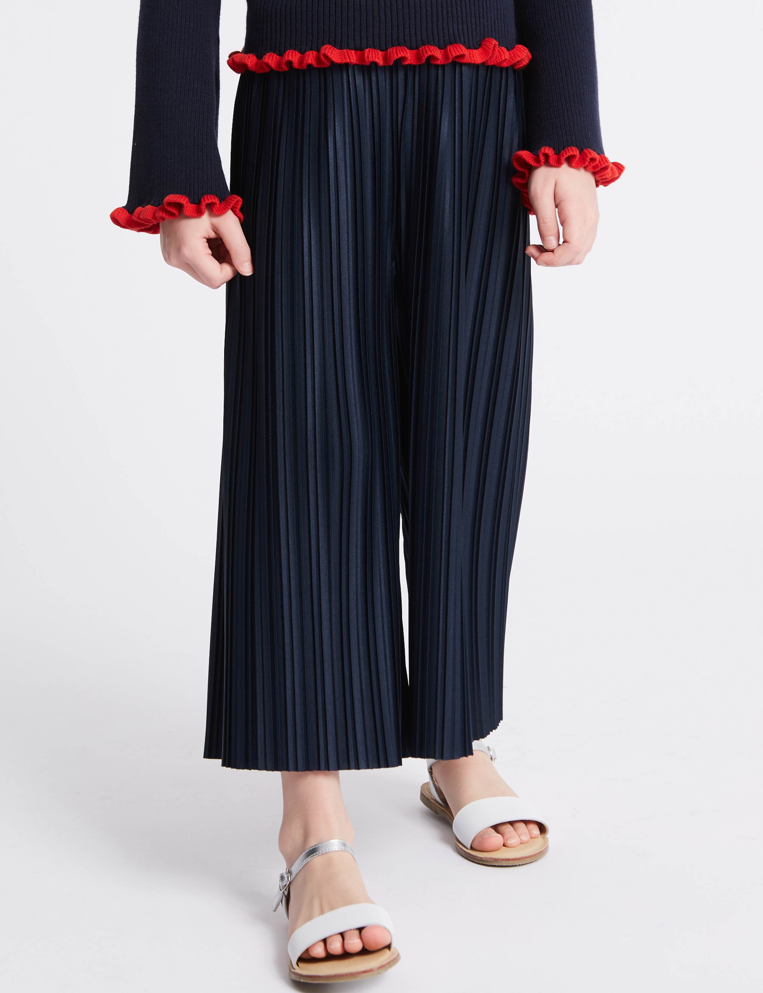 Plisse Wide Leg Culottes (3-16 Years) 3 of 5